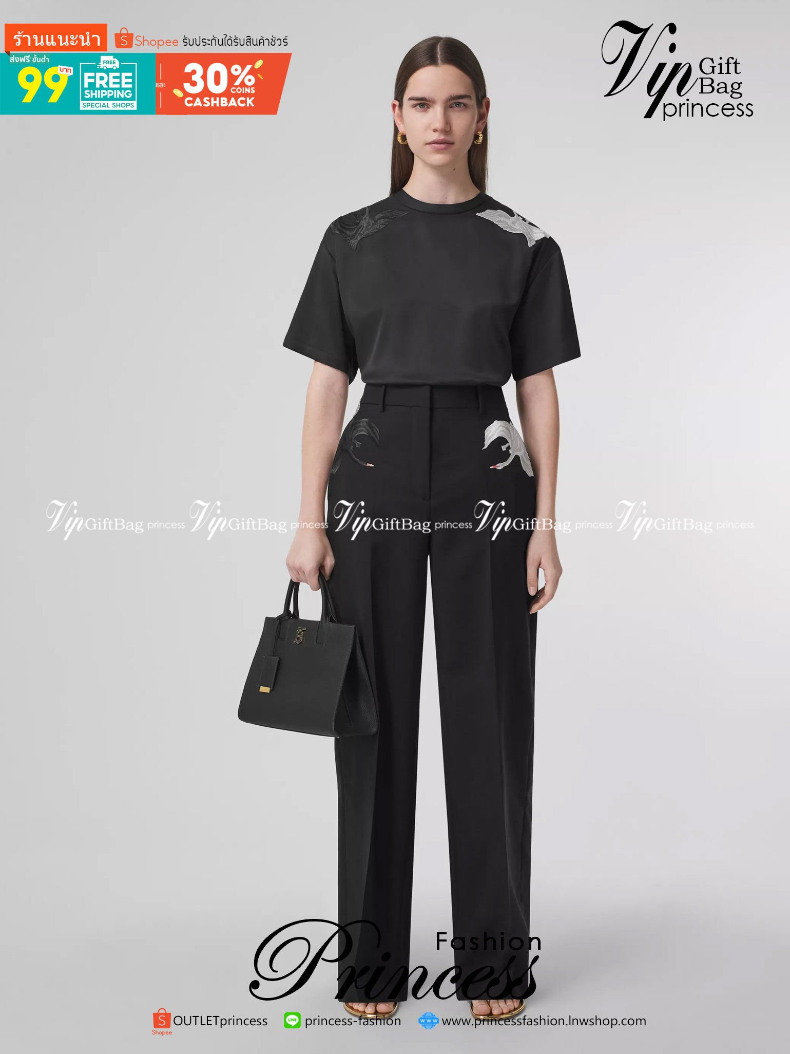 VIP 🥂 Burberry Mini Leather Frances Bag / Burberry shoulder bag กระเป๋าสะพายทรงtote หน้าติดอะไหล่แบรนด์สีทองหรู งานจริงสวยเลอค่ามากๆไม่ผิดหวัง Rare items เด็ดๆแบบนี้ห้ามพลาดนะคะ!