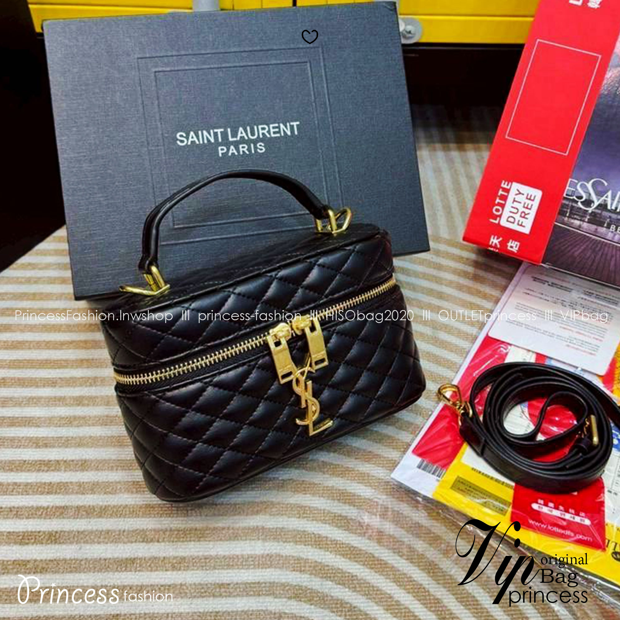 YSL gaby vanity bag กระเป๋าถือ/สะพาย ใส่เครื่องสำอางค์ ทรงกล่องสวย ที่สามารถใช้เป็น everyday bag สะพายได้ทุกวัน พลาดไม่ได้เลยกับคอลสุดหรู