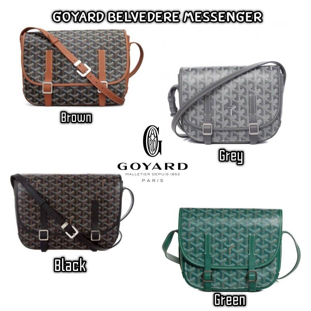 พร้อมส่ง 4 สี GOYARD Belvedere Messenger กระเป๋าสะพายแบรนด์หรูสัญชาติฝรั่งเศส 🧡 เกรดออริจินอล 1:1 สลับแท้ ใช้งานต่างประเทศได้