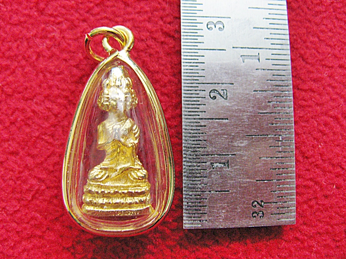 สินค้าหมดค่ะ จี้พระเศรษฐีนวโกฏิ สูง 2 ซ.ม. เนื้อทองเลี่ยมทองไมครอนค่ะ