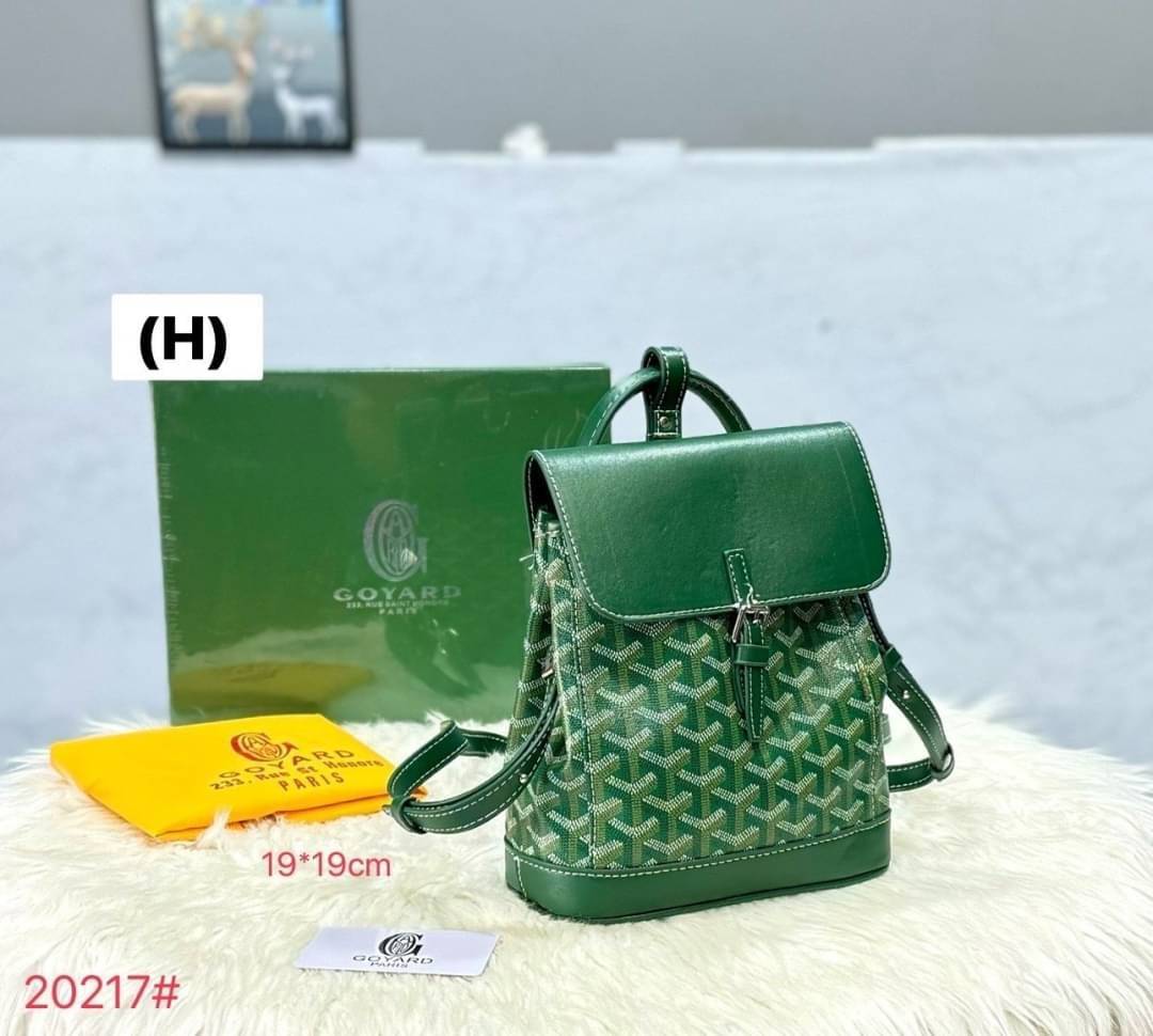 Goyard Alpin Mini Backpack กระเป๋าเป้สะพายหลัง ปรับถือหรือสะพายข้างได้อย่างลงตัว ไซส์มินิ 19cm ขนาดกำลังสวยน่าใช้ ภายในโล่งกว้าง ใส่ของสำคัญได้ ใบนี้คุ้มค่าราคามากๆ ทั้งดีไซน์และฟังก์ชั่นการใช้งาน ตอบโจทย์แน่นอนจ้า