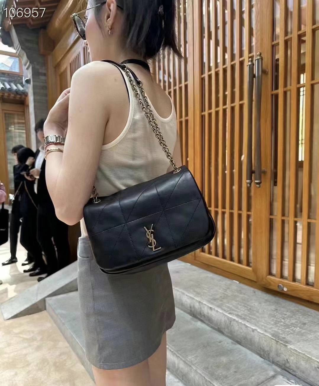 YSL SMALL JAMIE LEATER BAG 25cm กระเป๋าสะพาย เกรดหนังสวยเต็มใบ เกรดออริ 1:1 ใช้งานต่างประเทศได้