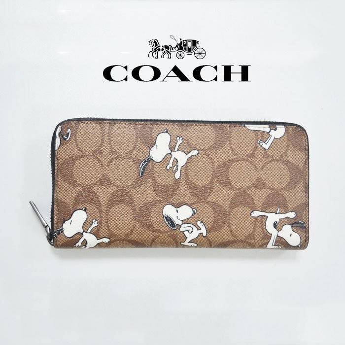 COACH C4327 COACH x PEANUT ACCORDION ZIP WALLET IN SIGNATURE CANVAS WITH SNOOPY PRINT คอลเลคชั่นใหม่ กระเป๋าสตางค์ใบยาว ลายสนูปพี น่ารักน่าใช้ สีคลาสสิค ใช้ได้ตลอดกาลไม่มีตกเทรนด์ วัสดุหนังแคนวาสเคลือบลาย ภายในใส่บัตรได้เยอะ มีช่องซิปแยก ใส่โทรศัพท์ได้ พก