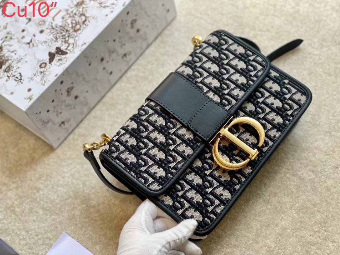 DIOR 30 Montaigne Chain Bag Dior Oblique Jacquard / DIOR BAG พร้อมส่ง กระเป๋าสะพายดีไซน์คลาสสิค เอกลักษณ์ของความหรู