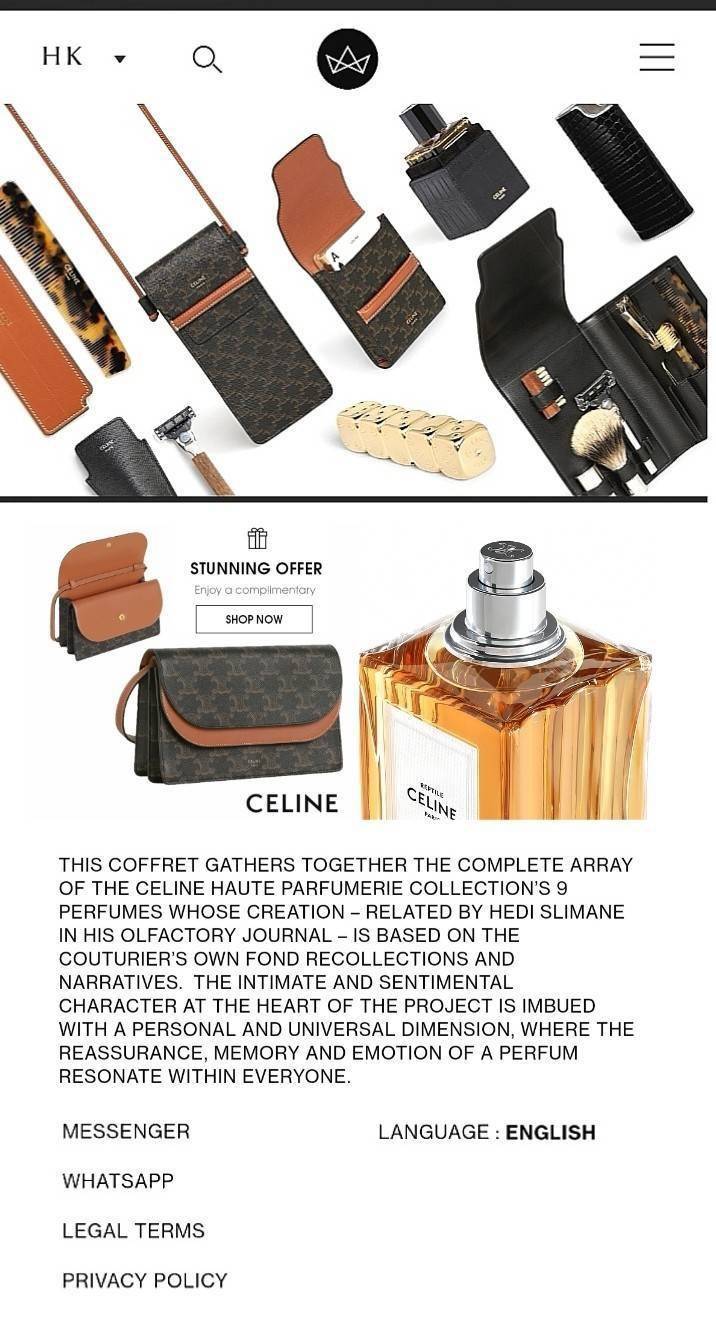 CELINE TRIOMPHE CLUTCH VIP GIFT WITH PURCHASE GWP พรีเมี่ยมกิ๊ฟ Limited Edition จาก CELINE PERFUME DUTY FREE COUNTER