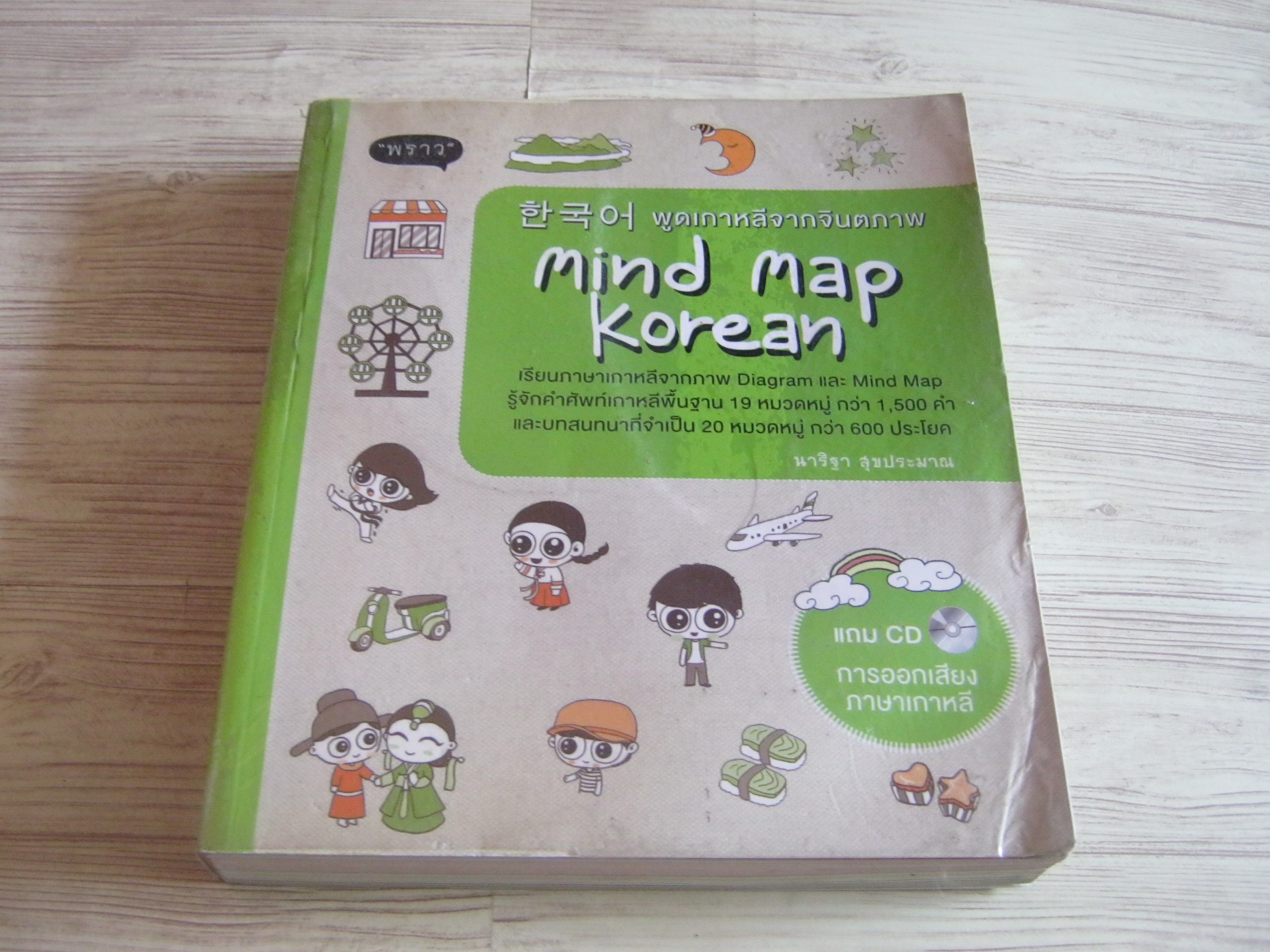 พูดเกาหลีจากจินตภาพ mind map korean โดย นาริฐา สุขประมาณ (แถม CD การออกเสียงภาษาเกาหลี)***สินค้าหมด***
