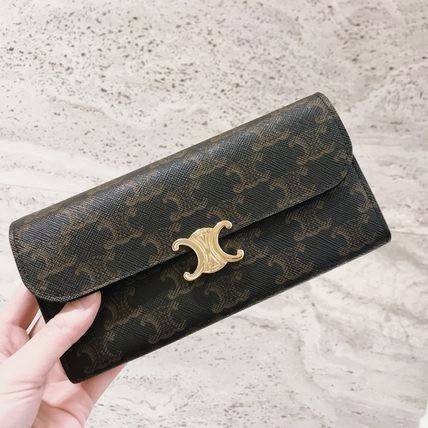 CELINE LONG WALLET BAG VIP GIFT WITH PURCHASE-GWP กระเป๋าพรีเมี่ยมกิ๊ฟ Limited จาก CELINE HAUTE PARFUME DUTYFREE COUNTER วัสดุ Triomphe Canvas
