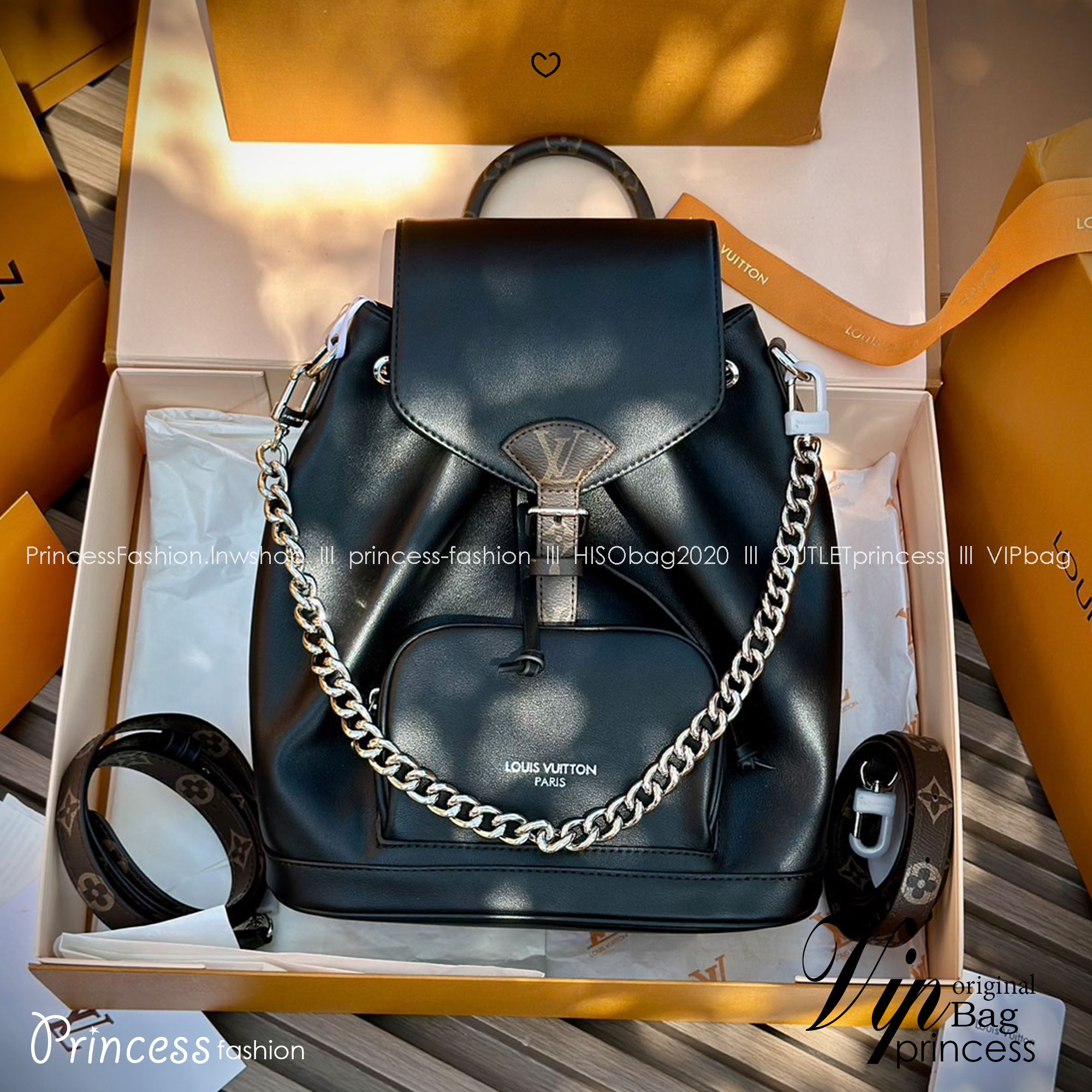 LV Montsouris Vibe PM Backpack bag กระเป๋าเป้รุ่นใหม่สุดหรู หนังแท้สวยเงางามเป็นเอกลักษณ์ 🤍 สินค้าเกรดออริจินอล ภาพถ่ายจากงานขายจริง ใช้งานต่างประเทศได้