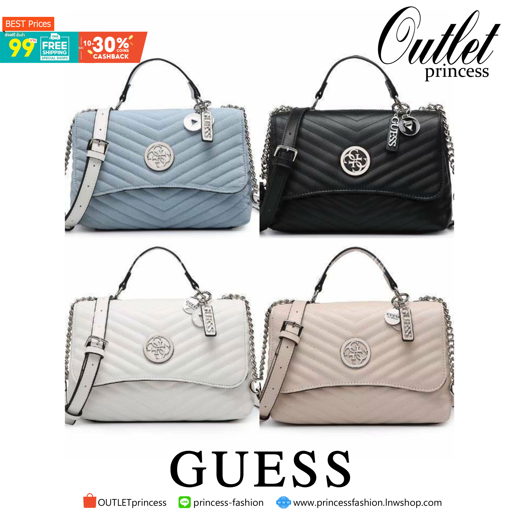 ของแท้ 💯% 】GUESS BLAKELY TOP HANDLE FLAP BAG กระเป๋สะพายรุ่นใหม่ล่าสุด รุ่นยอดนิยมสวยอยู่ทรง วัสดุหนังนิ่ม น้ำหนักเบา มีฐานกว้างตั้งอยู่ทรง ด้านหน้าประดับด้วยโลโก้แบรนด์สวยโดดเด่น
