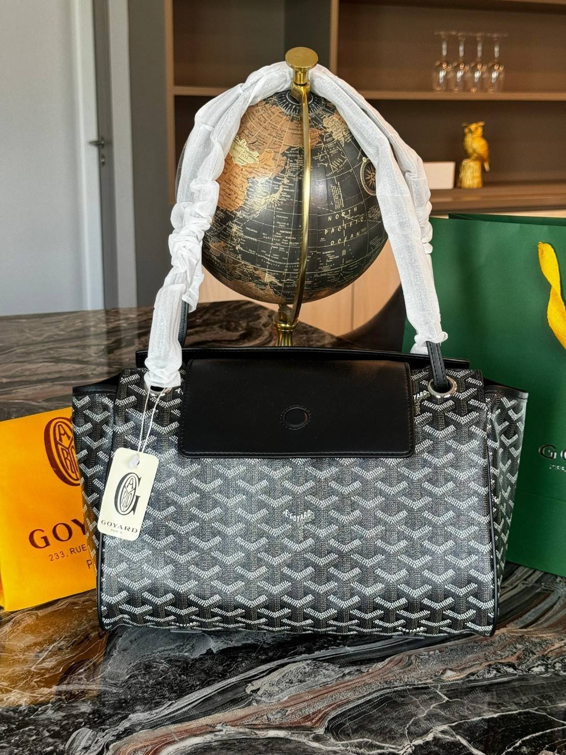 พร้อมส่ง 8 สี GOYARD Rouette Souple Bag 30cm กระเป๋าสะพายแบรนด์หรูสัญชาติฝรั่งเศส 🧡 เกรดออริจินอล 1:1 สลับแท้ ใช้งานต่างประเทศได้