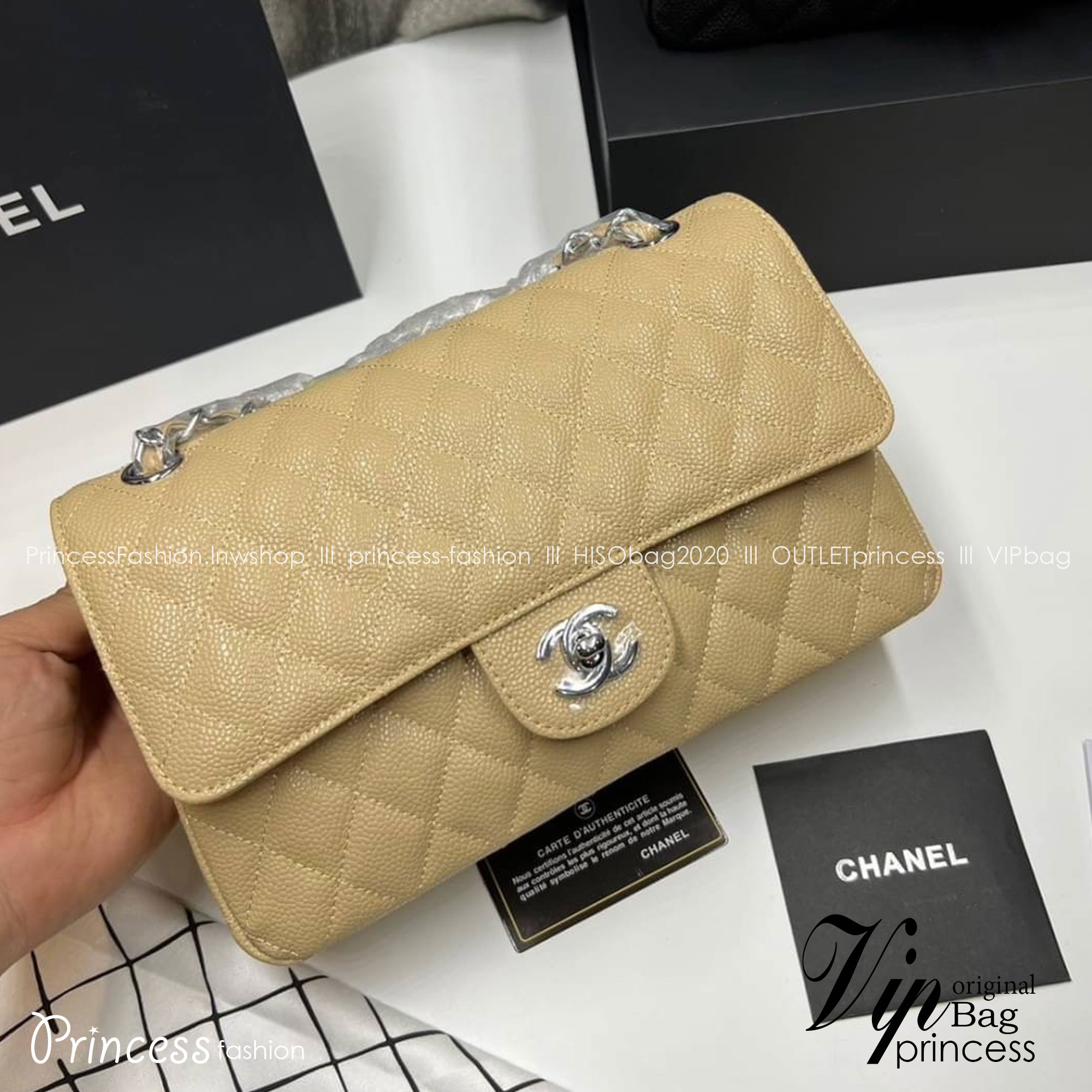 พร้อมส่งโทนพาสเทล CHANEL Classic in Pastel 25cm กระเป๋าสะพายรุ่นยอดนิยมเรียบหรู เกรดออริ 1:1 ใช้งานต่างประเทศได้ ภาพถ่ายจากงานขายจริง