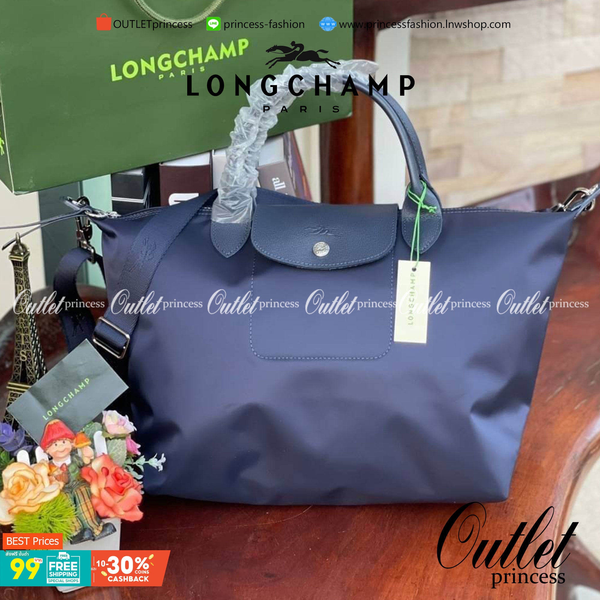 8สี พร้อมส่ง Longchamp LE PLIAGE NÉO TOP HANDLE BAG (medium size) อีกหนึ่งรุ่นยอดนิยม ที่สาวๆ ต้องมีไว้เก็บไว้สักใบ กระเป๋าโท้ทใบนี้ มาพร้อมกับสีที่มีสไตล์เรียบง่าย มีสายสะพายยาวปรับสั้นยาวได้ช่วยให้คุณสามารถสะพายไหล่ได้อย่างสบาย ในตัวสายปักโลโก้อันเป็นสั