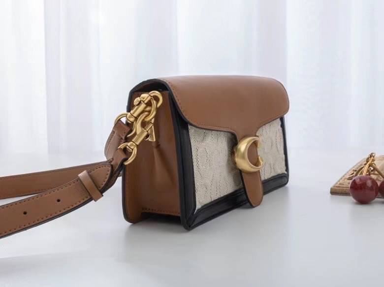 ของแท้ 💯% Coach Tabby Shoulder Bag 26 Polished pebble leather, suede and refined calf leather Inside zip and multifunction pockets Snap closure, fabric lining Outside slip pocket