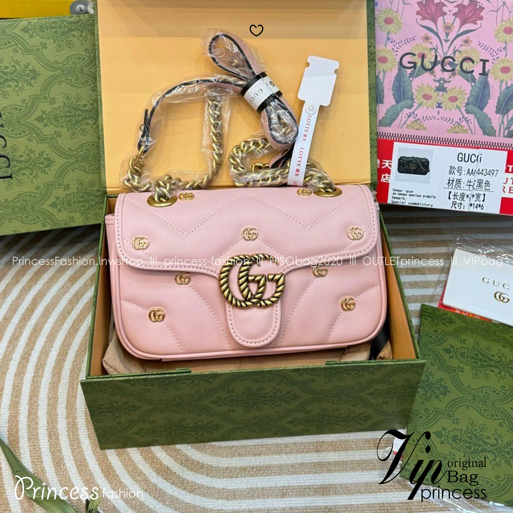 GUCCI GG Marmont Shoulder Bag with monogram-plaque กระเป๋าสะพายรุ่นคลาสสิค ดีไซน์ใหม่ ตกแต่งโลโก้ GG เต็มใบ เพิ่มความลูกคุณลักชูไปอีก สีสวยขับผิว ดูแพง อัพลุคได้สบายๆ