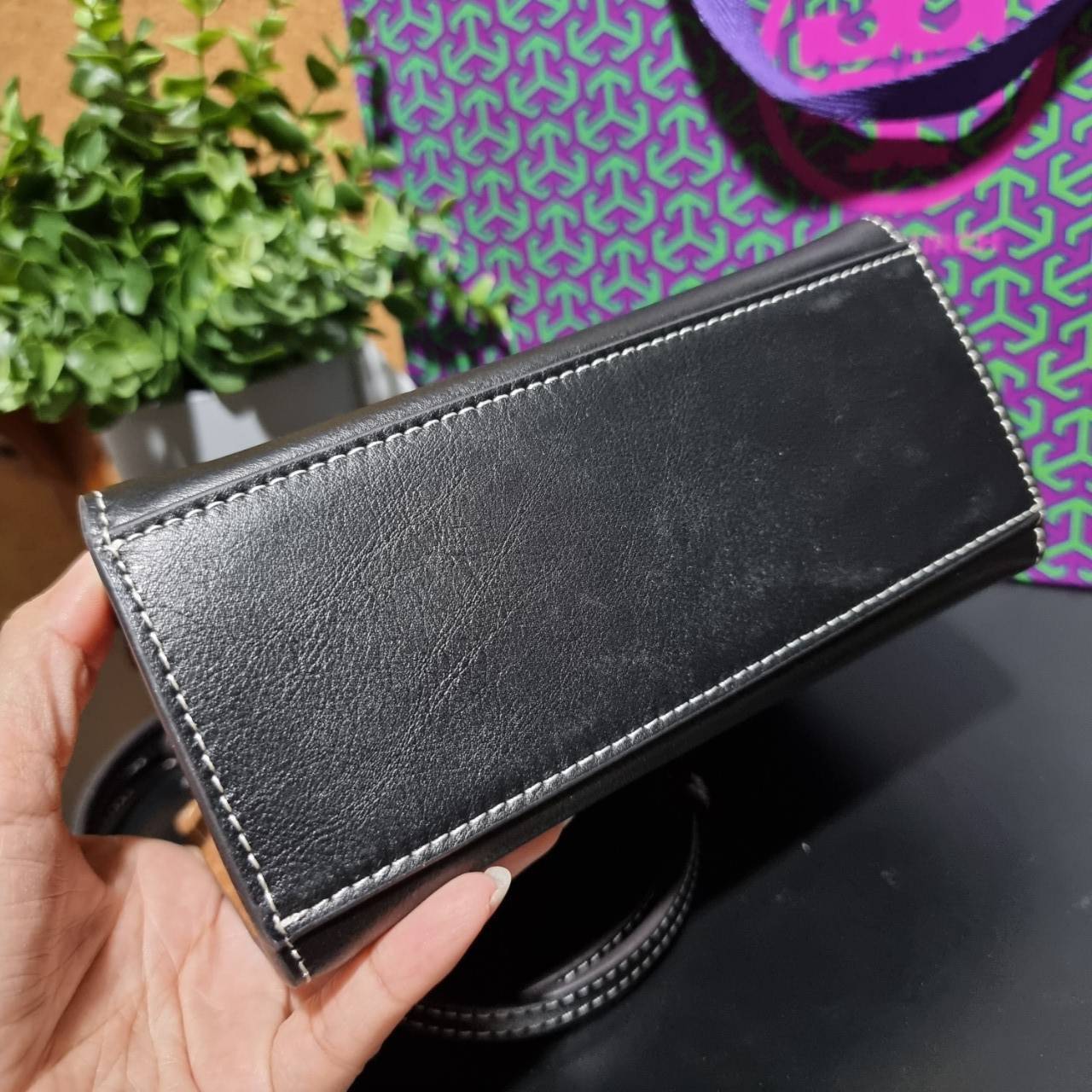 ของแท้ 💯% TORY BURCH LEE RADZIWILL PETITE DOUBLE BAG (BLACK)