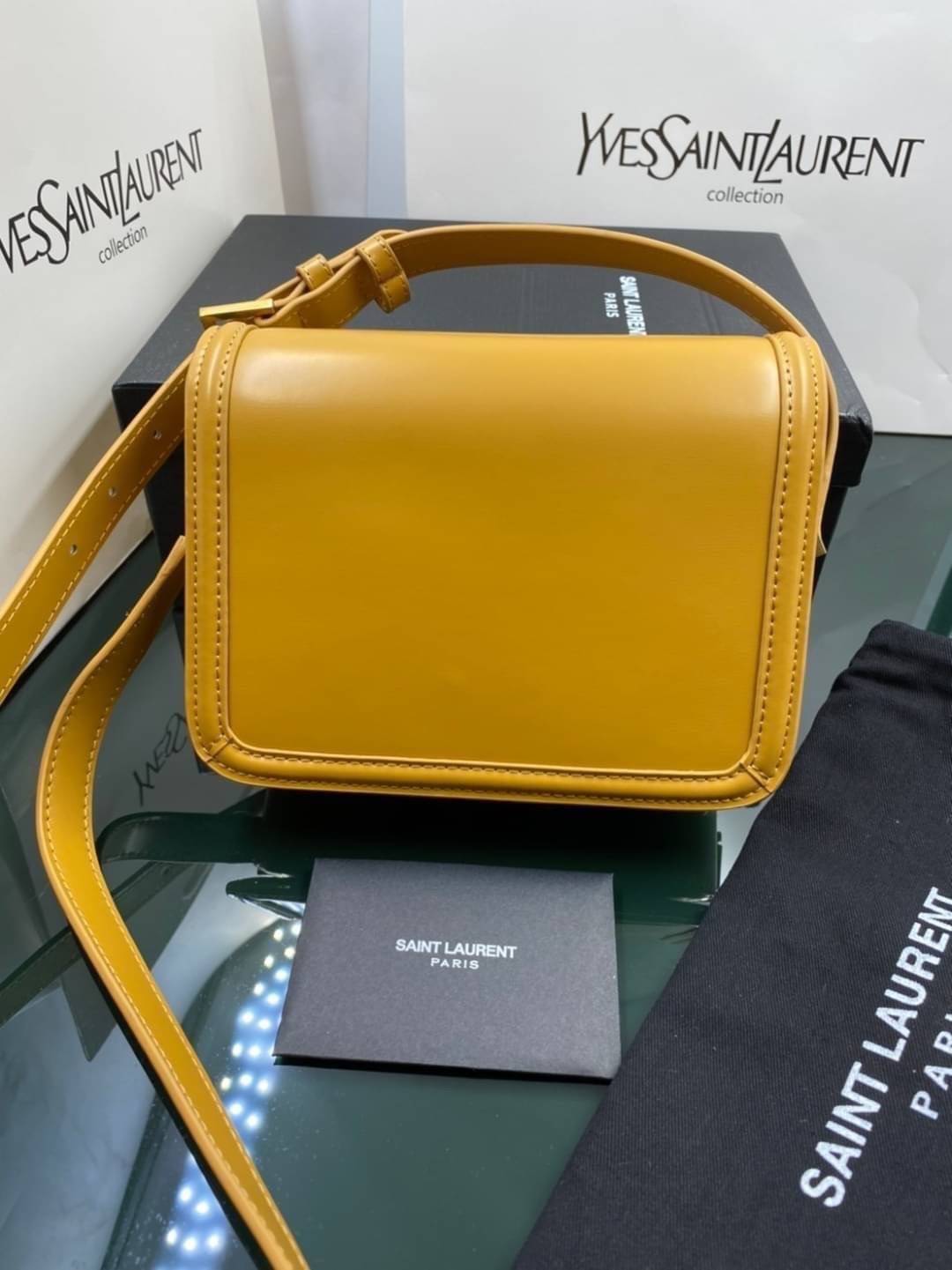 VIP GIFT 】หนังแท้ YSL SAINT LAURENT Saint Laurent small Solferino satchel crossbody bag