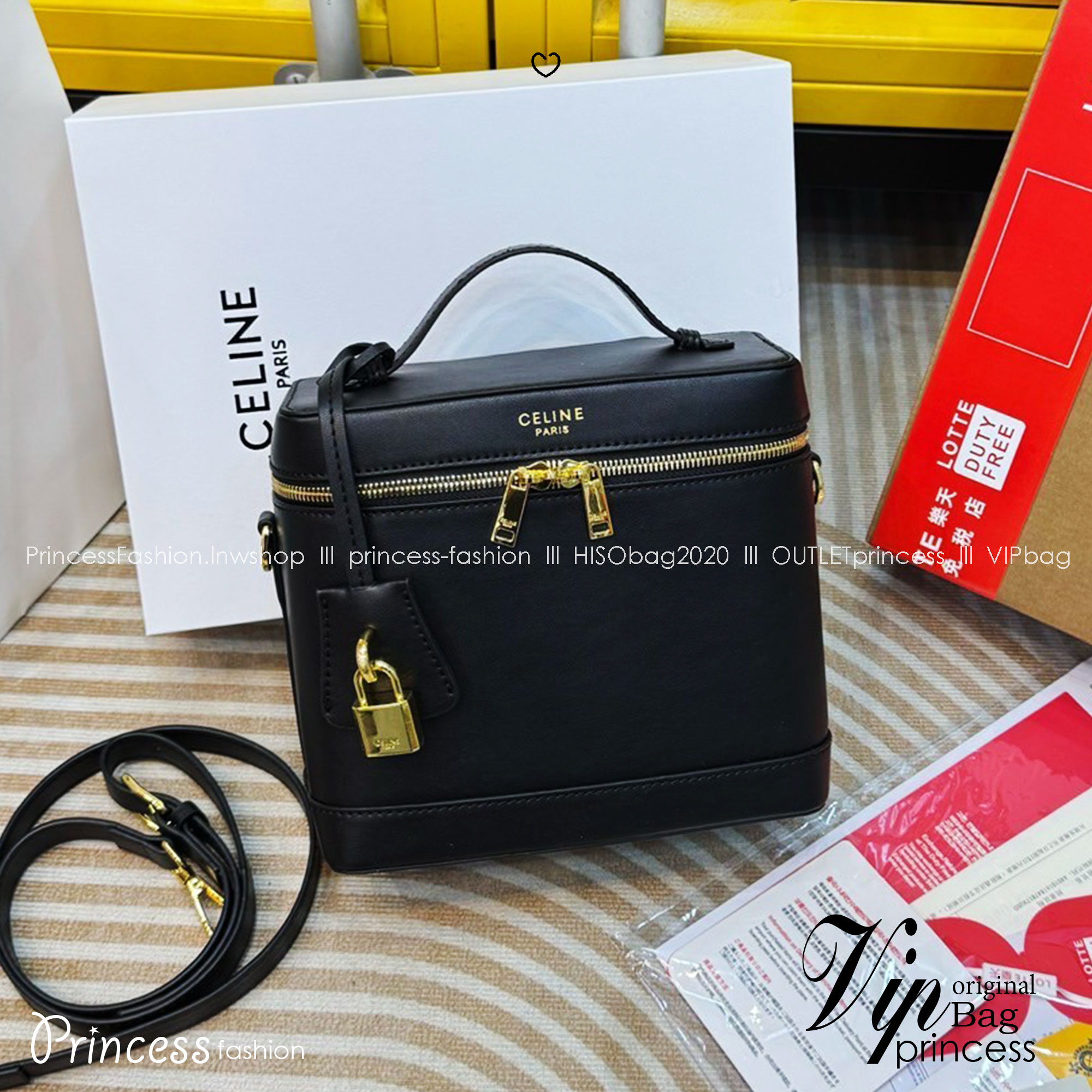 CELINE VANITY BAG พลาดไม่ได้เลยกับคอลสุดคิ้ว กับกระเป๋าถือ/สะพายได้ทรงกล่อง ใช้สะพายได้ทุกวันอย่างคล่องตัวดีไซน์ใหม่สวยลาสสิค