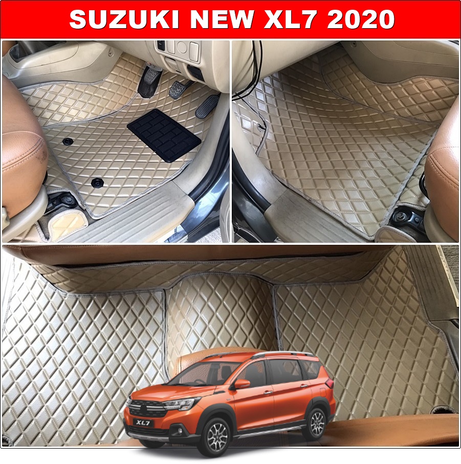 พรมปูพื้นรถยนต์ SUZUKI XL7 ยางปูพื้นรถEVA ลายDIAMOND รวมแผ่นท้าย +ปิดเบาะ เต็มคัน