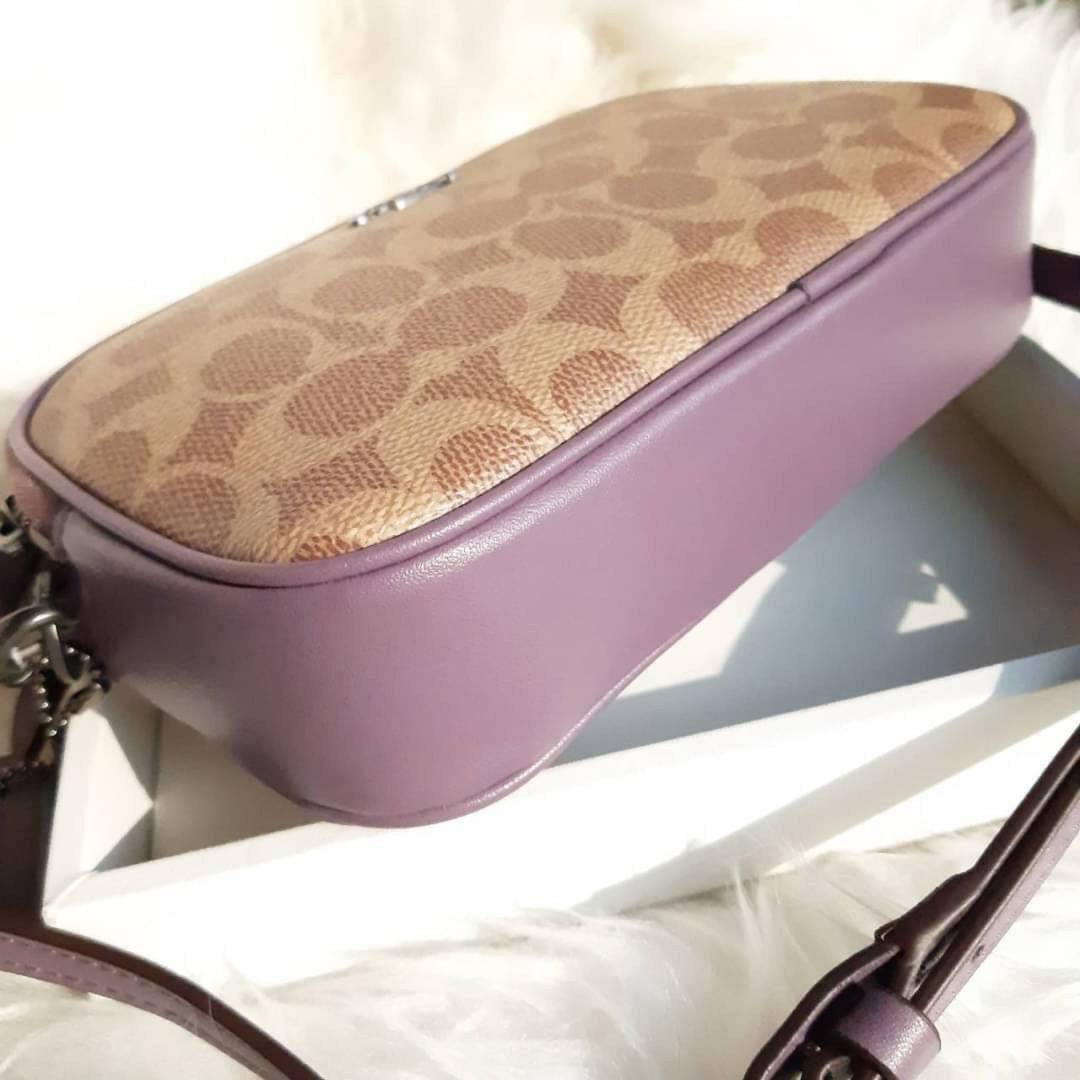 ของแท้ COACH 31542 SADIE CROSSBODY CLUTCH IN COLORBLOCK SIGNATURE CANVAS