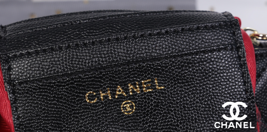 CHANEL Wallet Coin Pouch New / chanel o case black caviar สวยหรู ดูแพง น่าใช้มากค่ะ พร้อมสายโซ่สำหรับห้อยพวงกุญเเจ อะไหล่ทองทั้งใบ