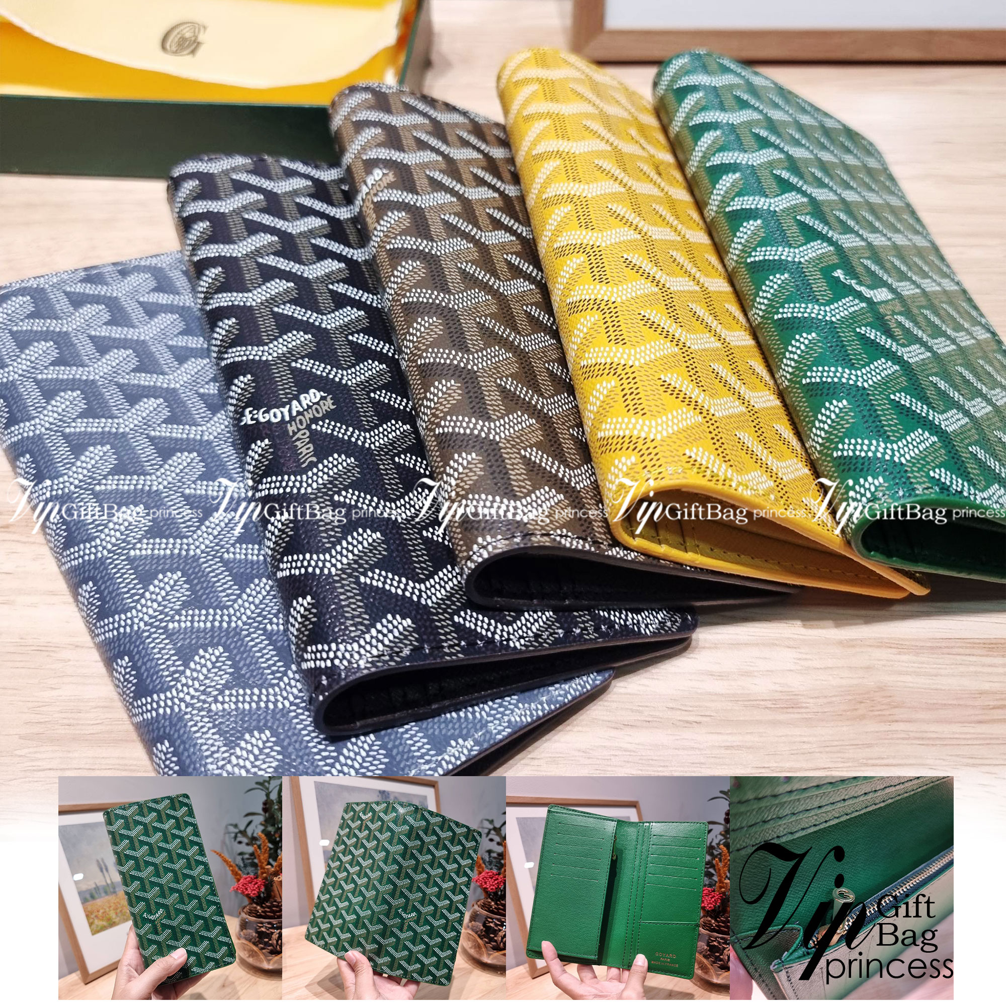 Goyard Bi Fold Long Wallet / GOYARD FLAP WALLET / Goyard Long Wallet กระเป๋าสตางค์ใบยาว รุ่น unisex ที่ใช้ได้ทั้งหนุ่มๆและสาวๆ ไอเท็มนี้ตอบโจทย์สำหรับคนที่ชอบเก็บบัตรเยอะๆ