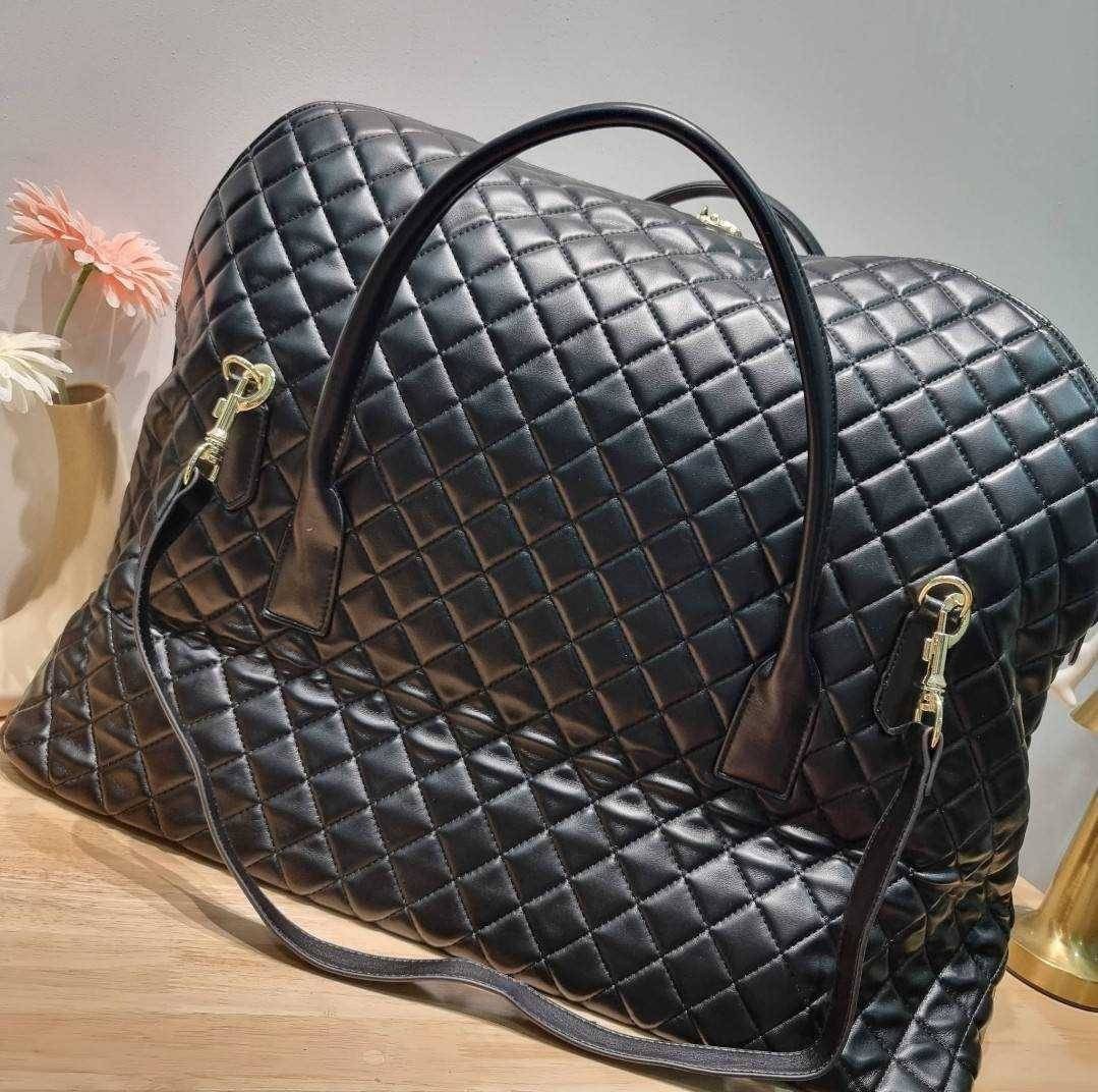 YSL ES GIANT TRAVEL BAG IN QUILTED LEATHER กระเป๋าเดินทางใบใหญ่ ดีไซน์รูปทรงเก๋ เกรดออริ 1:1 ใช้งานต่างประเทศได้