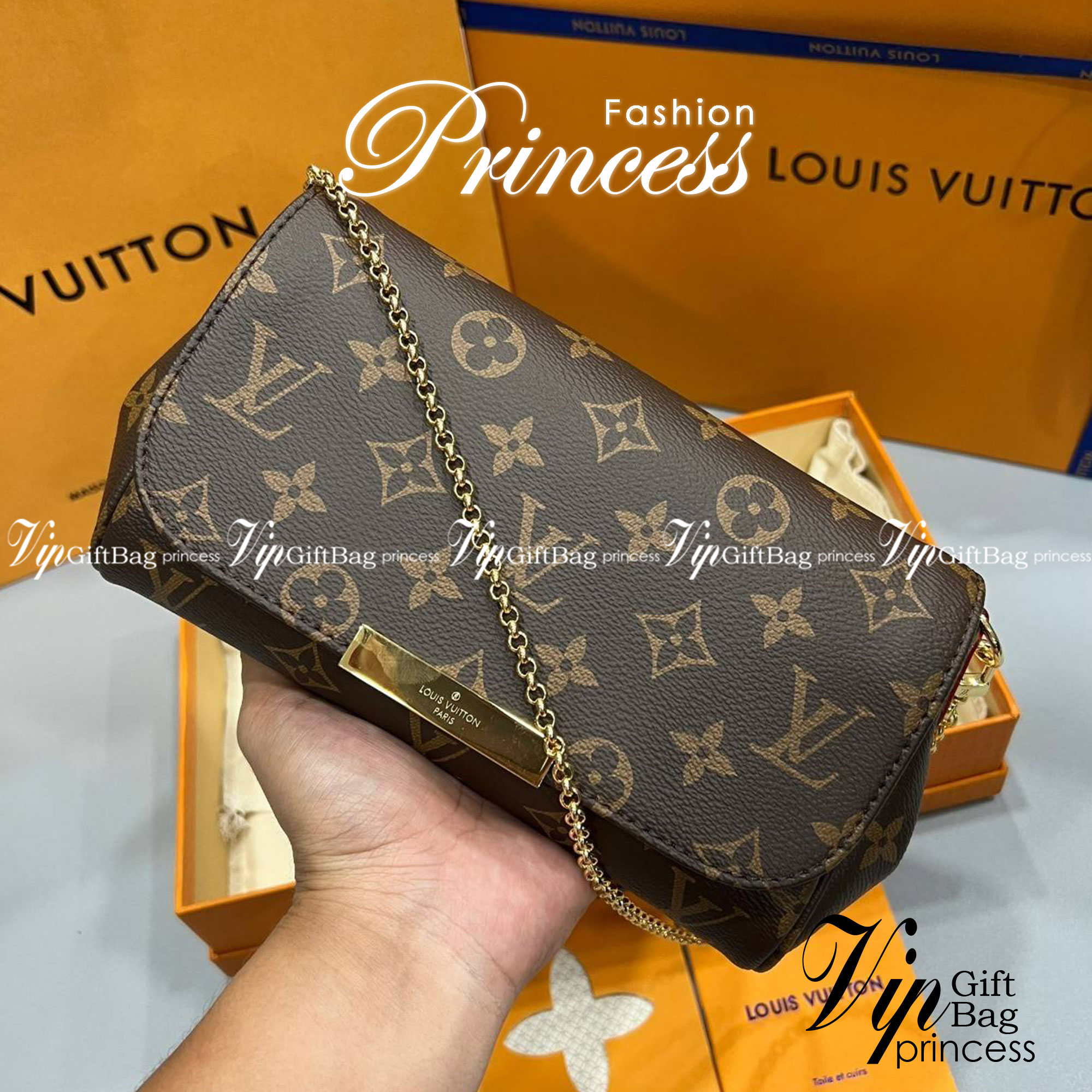 Ori Louis Vuitton favorite / LV Favorite Monogram Damier Ebene MM เกรดออริจินอล ใช้แทนใบจริงได้ ภาพถ่ายจากงานขายจริง ใช้งานต่างประเทศได้ค่ะ