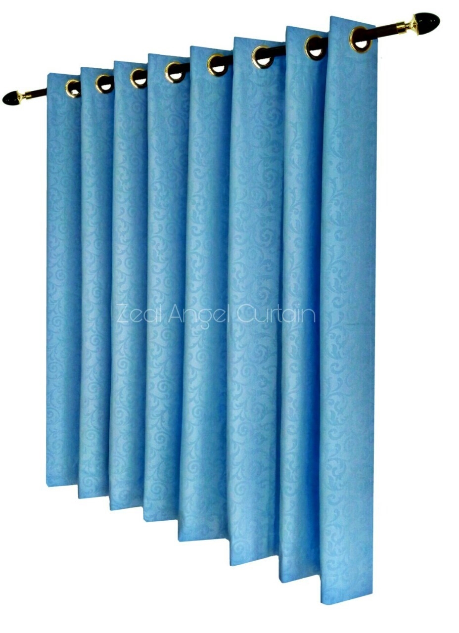 ผ้าม่านก.270*ส.255ซม./ผืน รุ่นวีว่า(Viva) สีฟ้า no.17-4