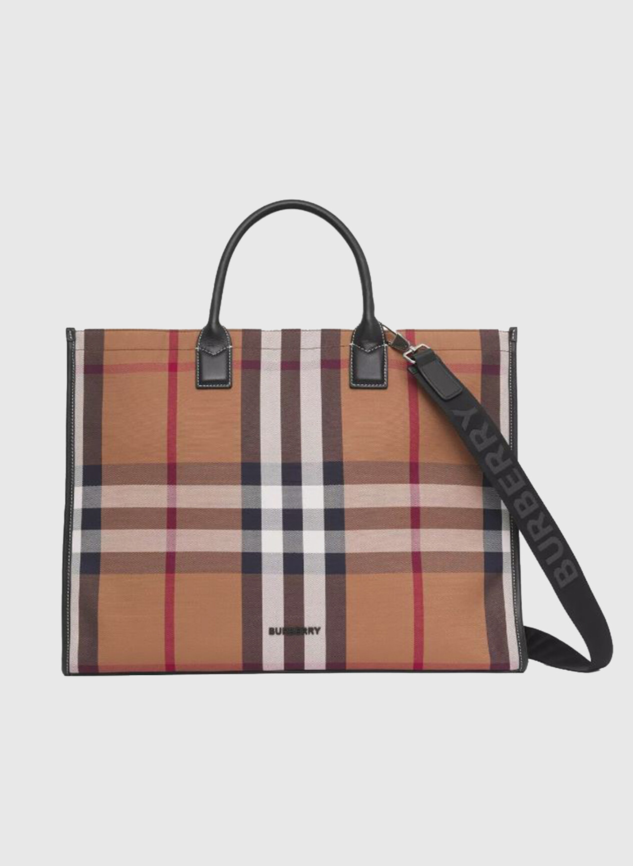 BURBERRY BORSA TOTE BAG / BURBERRY VINTAGE CHECK CANVAS TOTE BAG / BURBERRY FRAGRANCES MONOGRAM TOTE BAG กระเป๋าทรงโท้ทใบใหญ่
