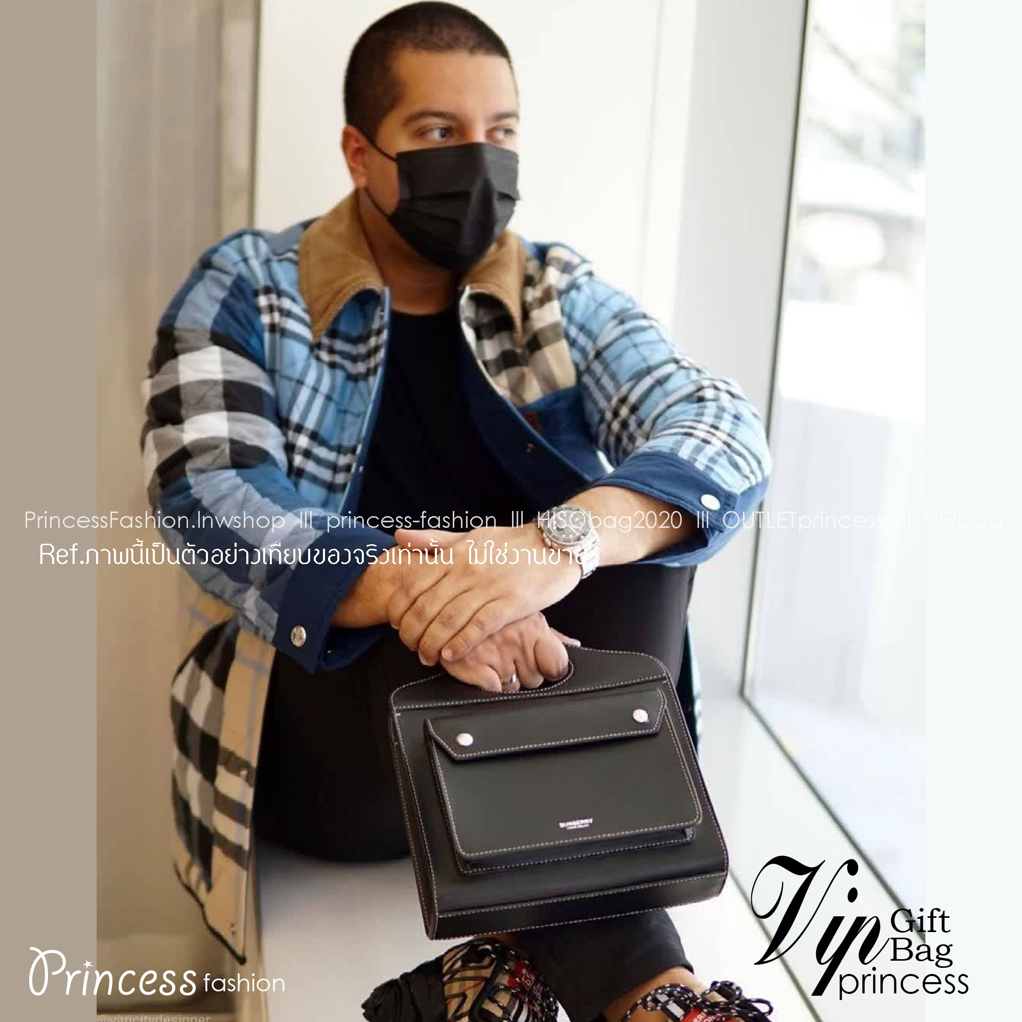 BURBERRY POCKET TOTE HANDBAG / BURBERRY FRAGRANCES CROSSBODY BAG ดีไซน์สวยหรูอยู่ทรง