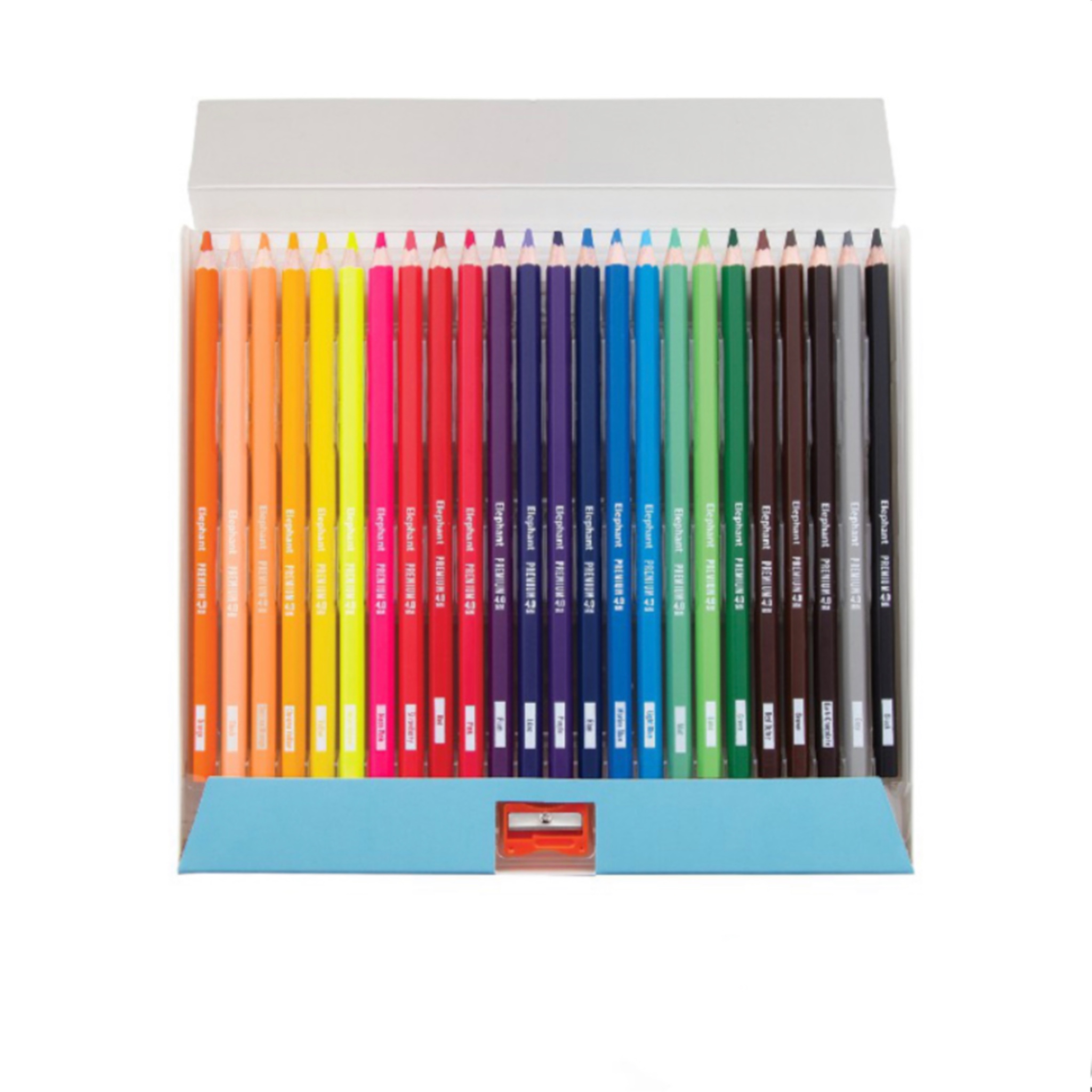 สีไม้ยาว 24สี ตราช้าง พรีเมี่ยม 4.0