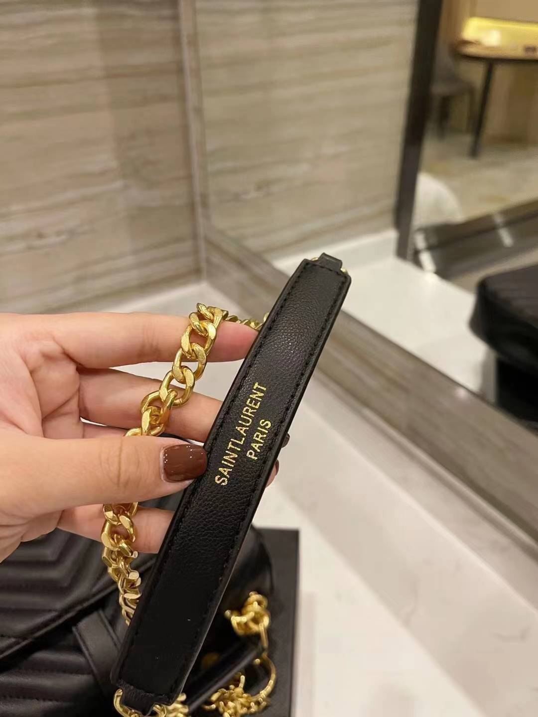 Saint Laurent medium College quilted leather shoulder bag