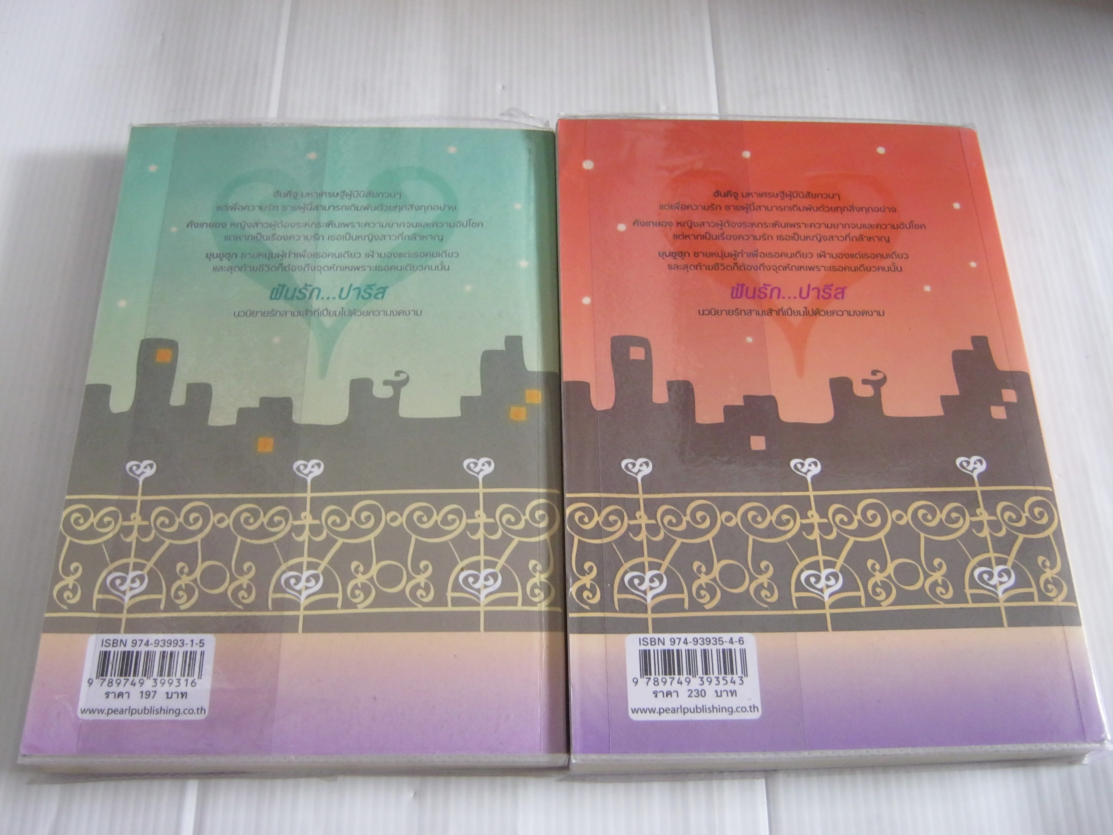 ฝันรัก...ปารีส (Lovers in Paris) 2 เล่มจบชุด ยูโฮยอน เรื่อง คิมอึนสุกและคังอึนจอง เขียน ช่อศรีตรัง แปล***สินค้าหมด***