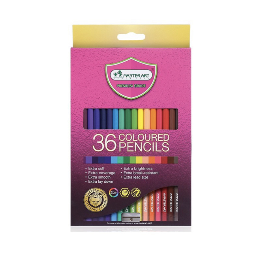 สีไม้ยาว 36สี มาสเตอร์อาร์ต