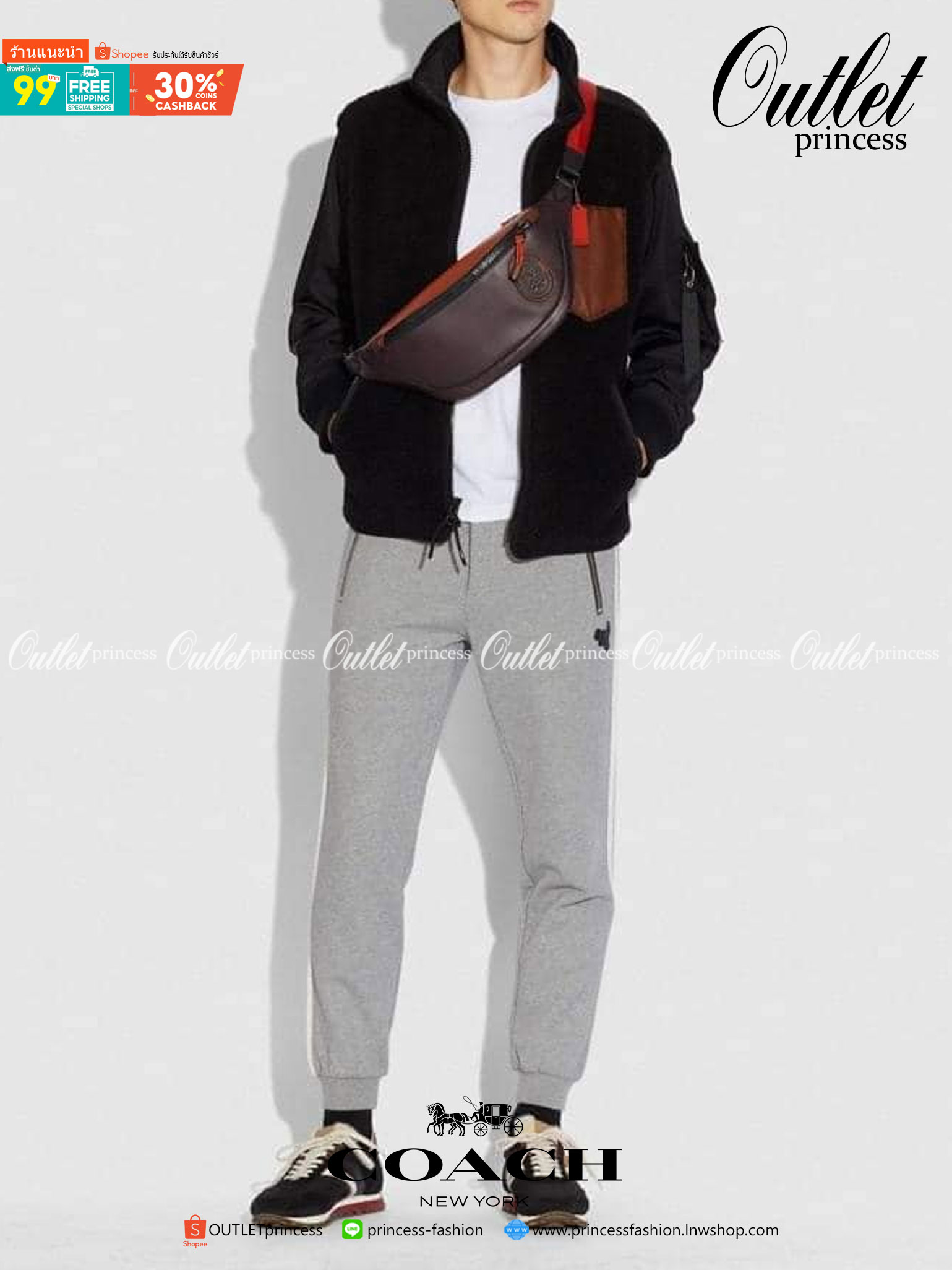 OUTTLET 】Coach Belt Bag ใบใหญ่คะ! Coach Rivington Belt Bag In Colorblock With Coach Patch C78947 สีเข้าใหม่ ได้ใจหนุ่มๆกันเลยค่าา 🌈สีจริงสวยมากค่ะ😘 กระเป๋าคาดอกด้านหน้า//คาดไปทางด้านหลัง//หรือคาดเอวได้ ตามแต่ความถนัดได้เลยนะคะ หนังแท้ นิ่ม