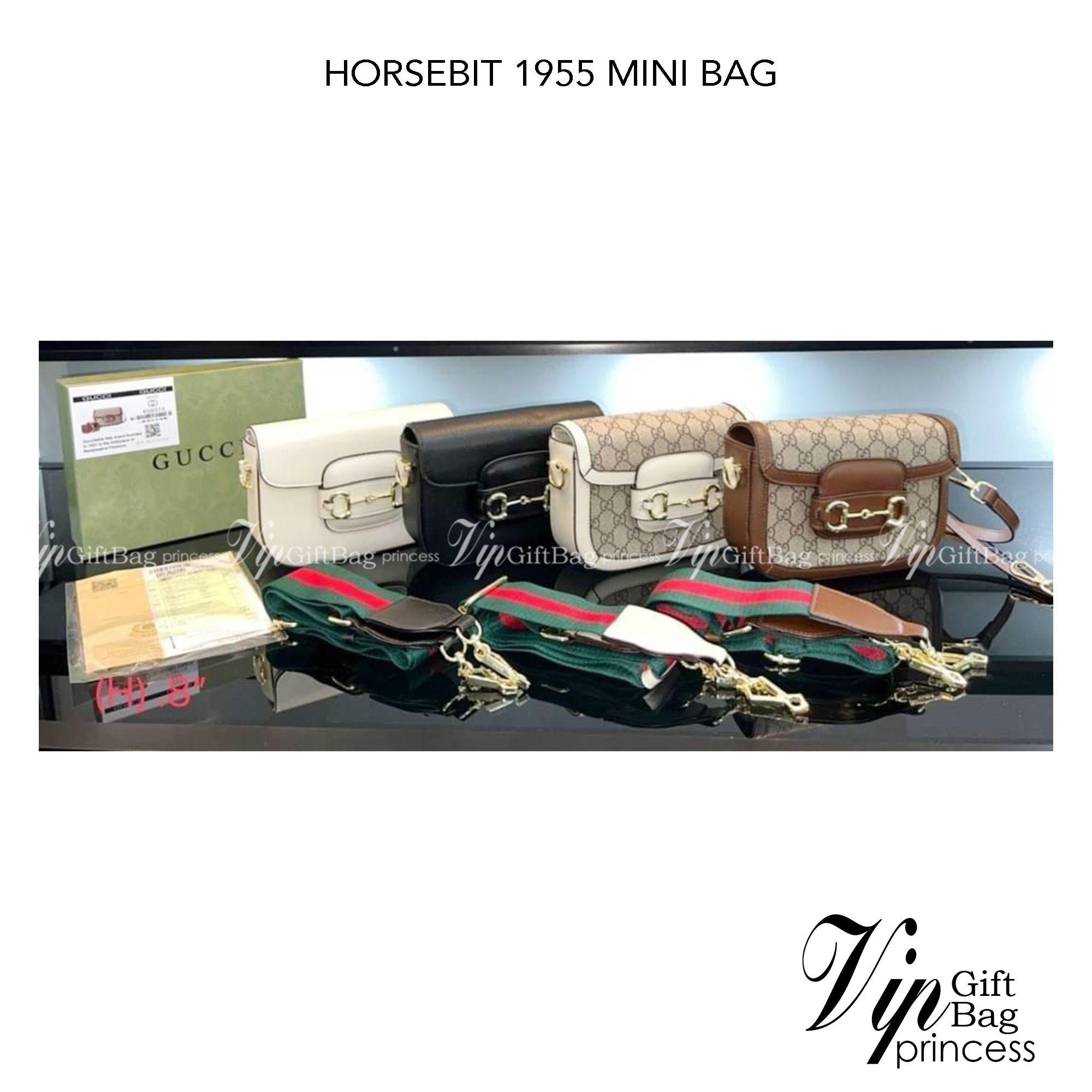 GUCCI HORSEBIT 1955 MINI BAG กระเป๋าสะพาย crossbody รุ่นฮิต สุดหรูหรา คลาสสิค จุของสำคัญได้เยอะ มาพร้อมสายสะพายยาว 2 เส้น สามารถ ปรับระดับได้ ถอดออกได้ รุ่นนี้ใช้งานดีมาก บอกต่อกันถึงที่สุด ใช้ได้ทุกโอกาส เป็นอีกรุ่นที่โดดเด่นมากๆ