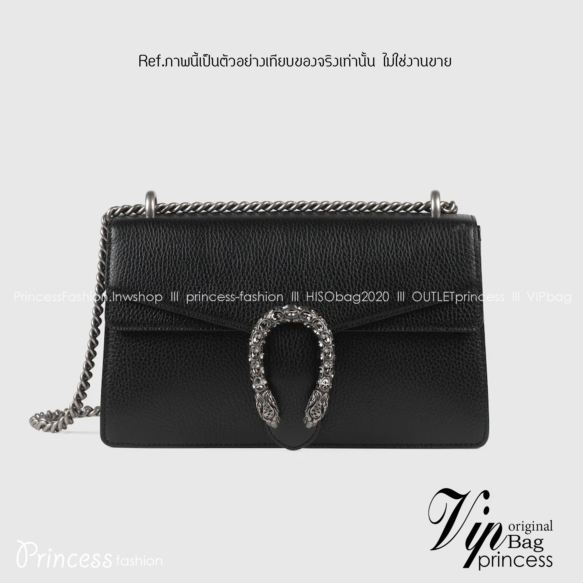 GUCCI DIONYSUS SMALL SHOULDER BAG พร้อมส่ง กระเป๋าสะพายรุ่นที่สาวๆต้องไม่พลาด!! สีดำคลาสสิก ดึงดูดและสะกดสายตาด้วยอะไหล่ดีเทลหรู