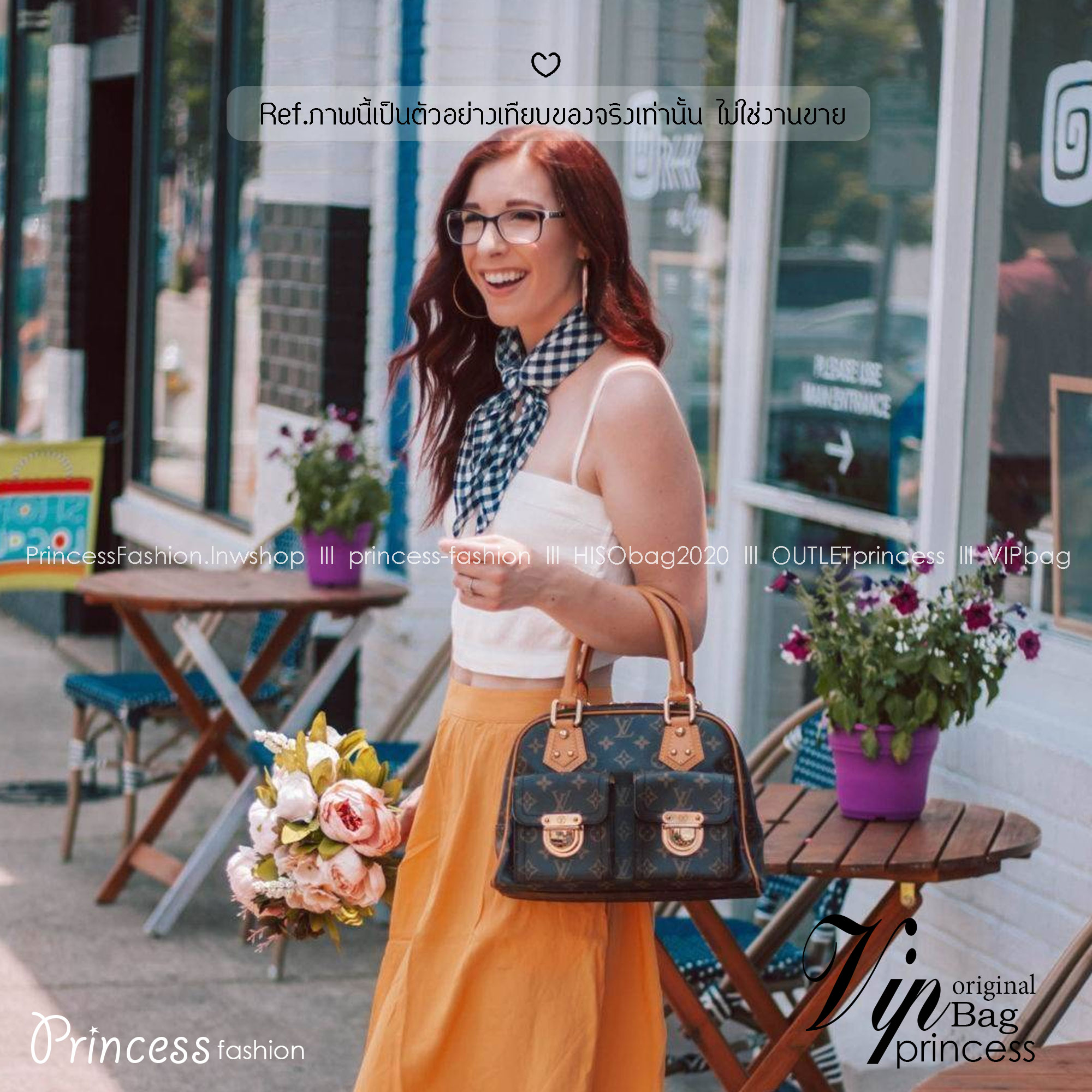 LV Manhattan Pm Monogram Handbag กระเป๋าถือทรงผู้ดี คลาสสิค สวยหรู ไซส์กำลังสวย ราคาแสนดี อัพเกรดลุคคุณนายคุณหนูแล้วหนึ่งกับไอเท็มนี้จ้า