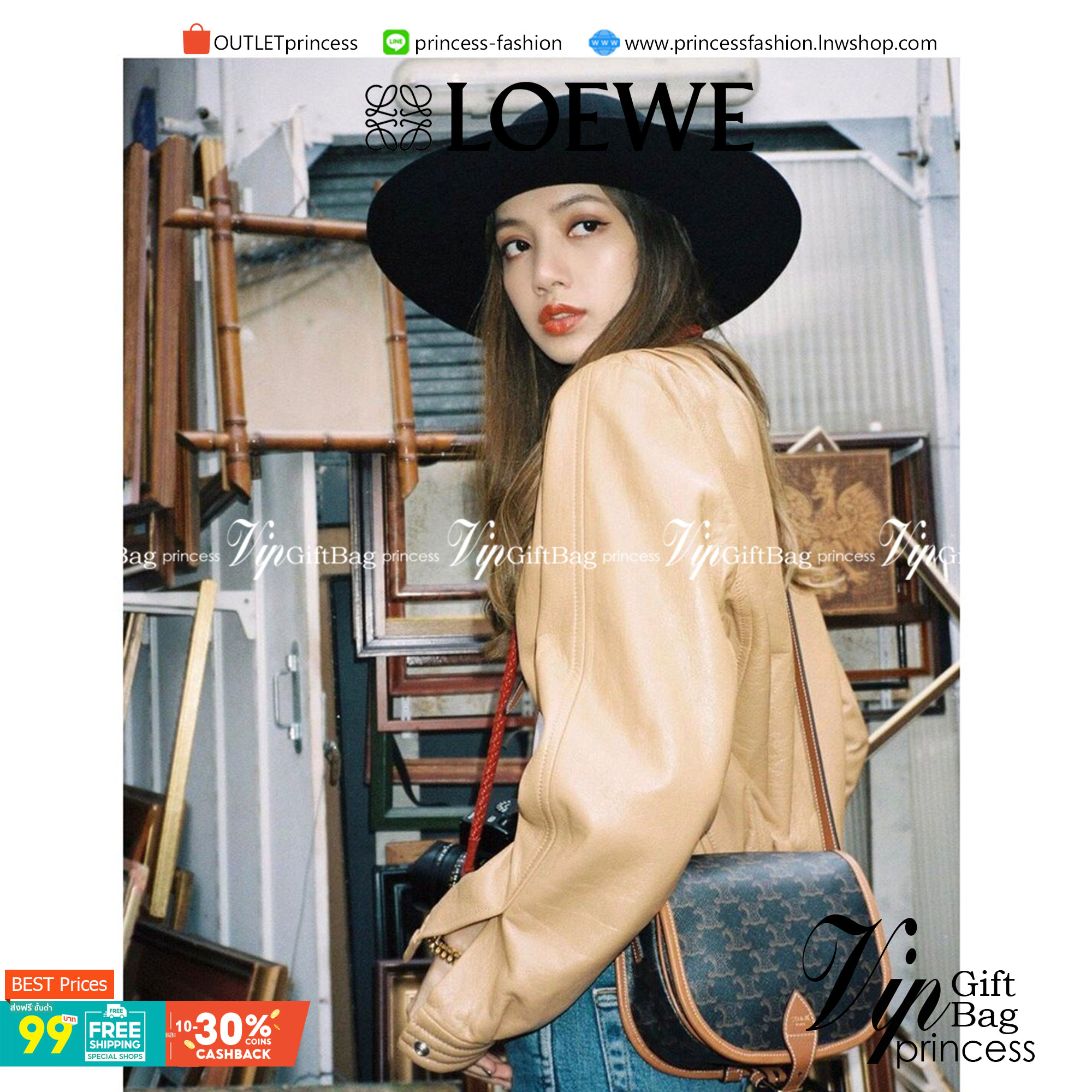 CELINE MEDIUM FOLCO BAG IN TRIOMPHE CANVAS หากใครที่กำลังมองหากระเป๋าสะพายข้าง ขนาดกะทัดรัด และเรียบหรู ต้องใบนี้เลยค่ะ เป็นกระเป๋าเปิดปิดแบบแบบฝาผับที่มีรูปทรงโค้งและที่ล็อกรูปทรงคล้ายเข็มขัด อีกทั้งยังสะท้อนความสวยสไตล์สาวปารีสได้อีกด้วย ด้านในของรุ่นนี