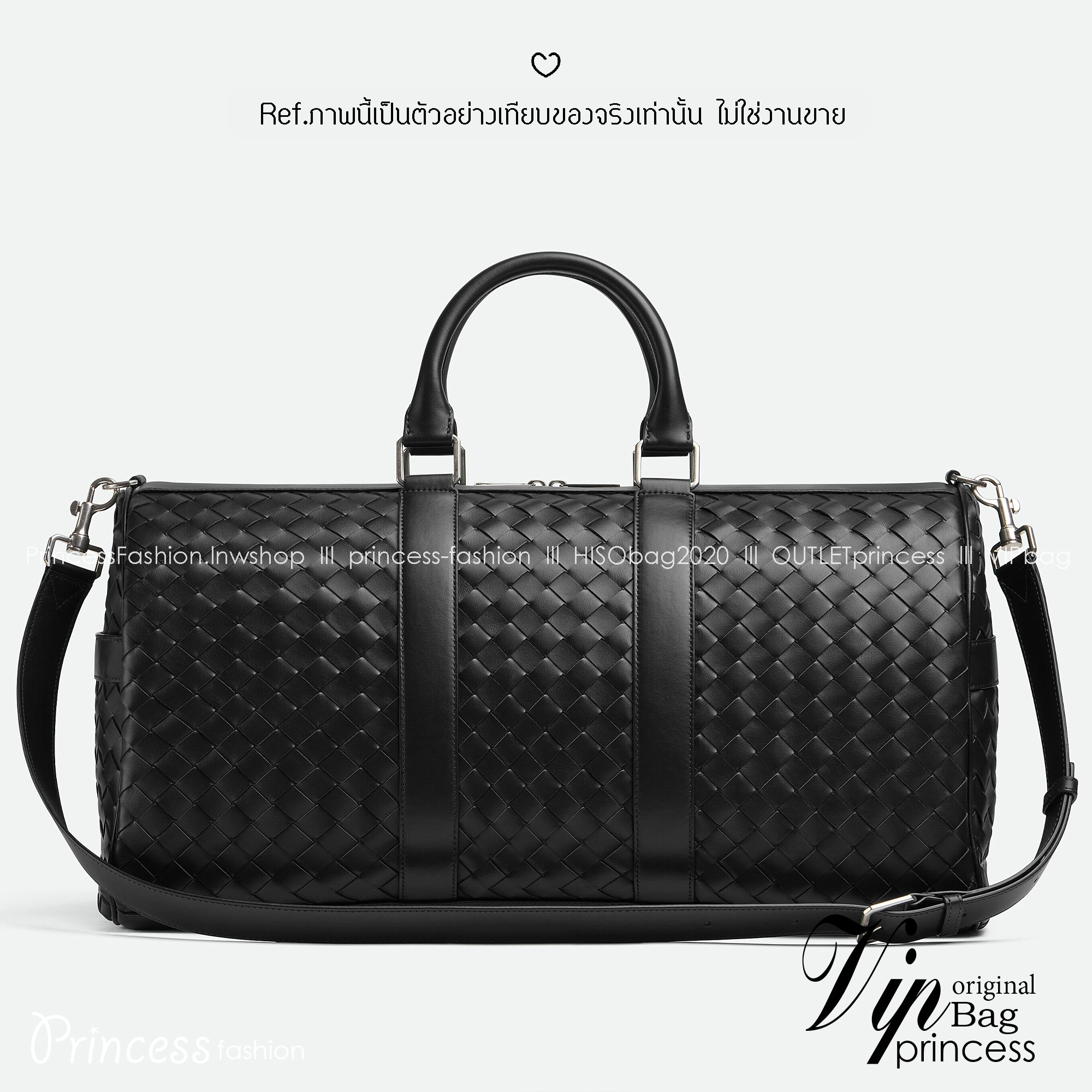 ORI หนังแท้ | Bottega Veneta Intrecciato Duffle Bag / Bottega Keepall กระเป๋าสะพาย กระเป๋าเดินทาง ใส่ของใส่สัมภาระ