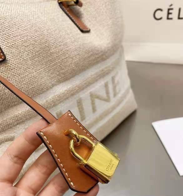 CELINE Logo Tote Bag with key 16”