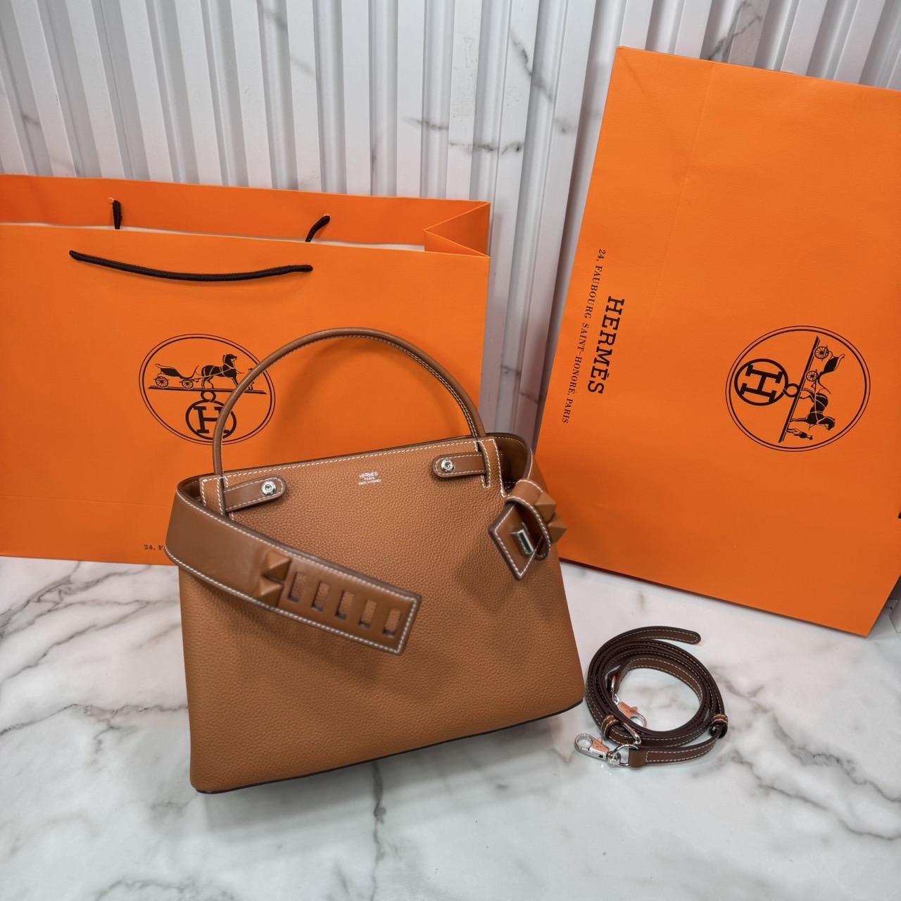 ORI หนังแท้ | Hermes Medor Bag กระเป๋าสะพายดีไซน์ใหม่ แบรนด์หรูระดับไฮคลาส หรูหรา ลัคชู