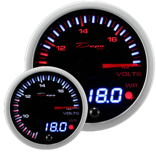 เกจวัดโวลท์ volt เข็ม + ดิจิตอล 60 mm [SLD]