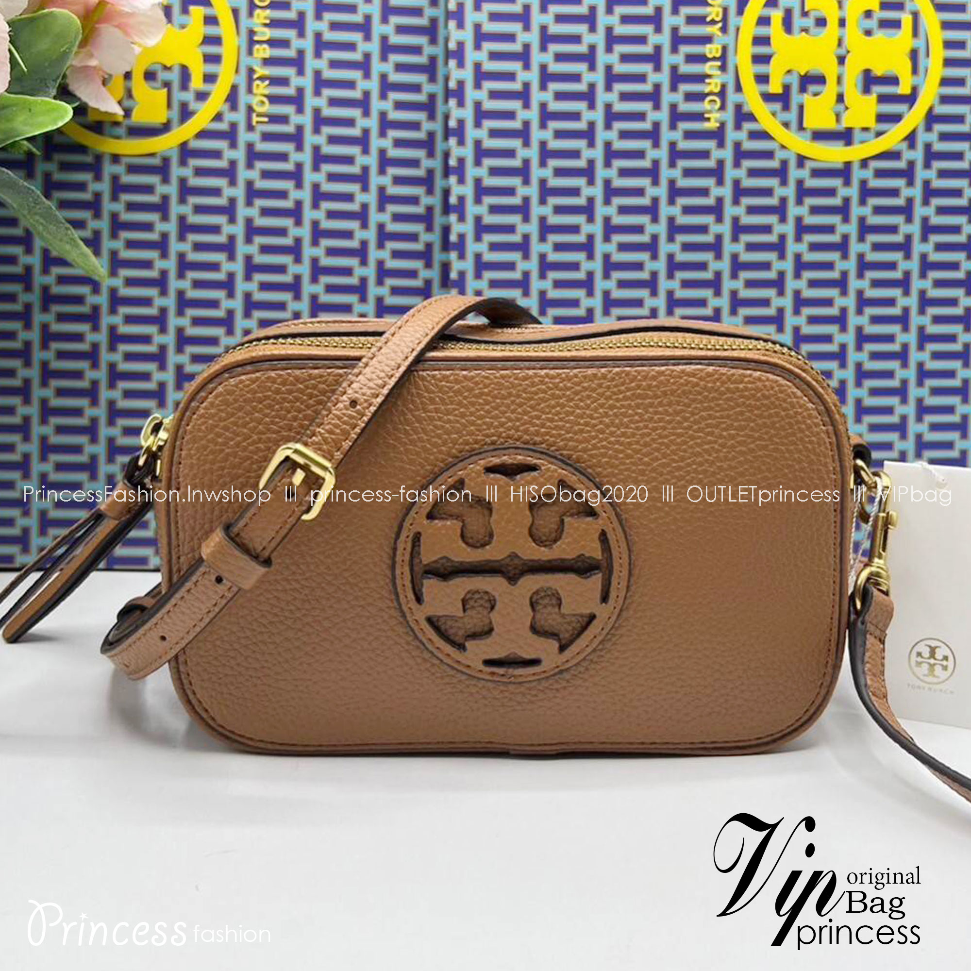 TORY BURCH Miller Mini Crossbody Bag / TORY CAMERA BAG / TORY BAG พร้อมส่ง 5 สี กระเป๋าสะพายใบเล็กมินิมอลในรูปทรงใหม่ที่คล่องตัว