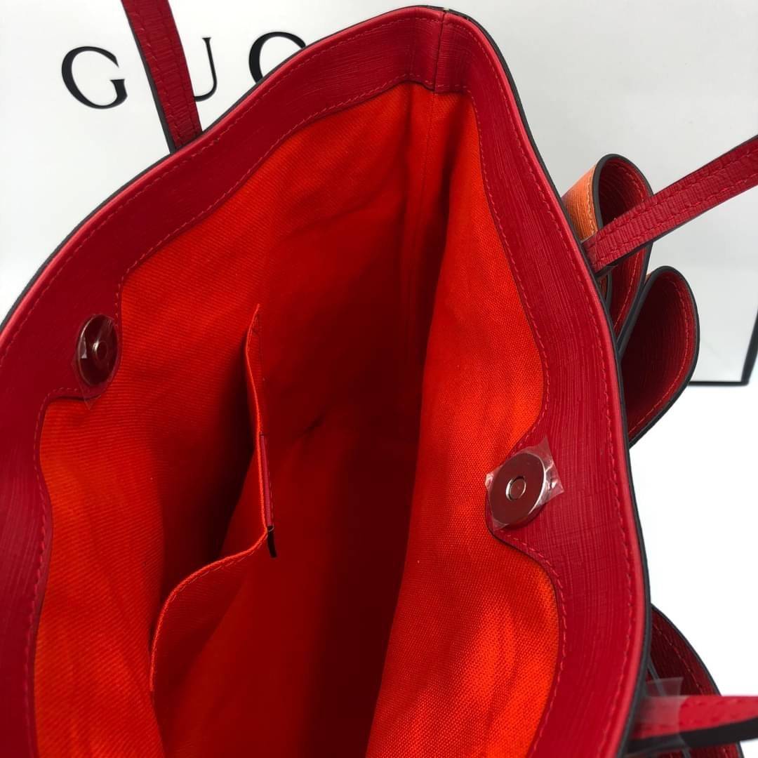 VIP 】Animal-Friendly Gucci Kid GG Supreme Tote Bag งานหนังแท้ทรงตั้งสวย ขนาดกะทัดรัด จุของได้เยอะ ใช้ได้ทั้งเด็กและผู้ใหญ่ น่ารักมากค่ะ