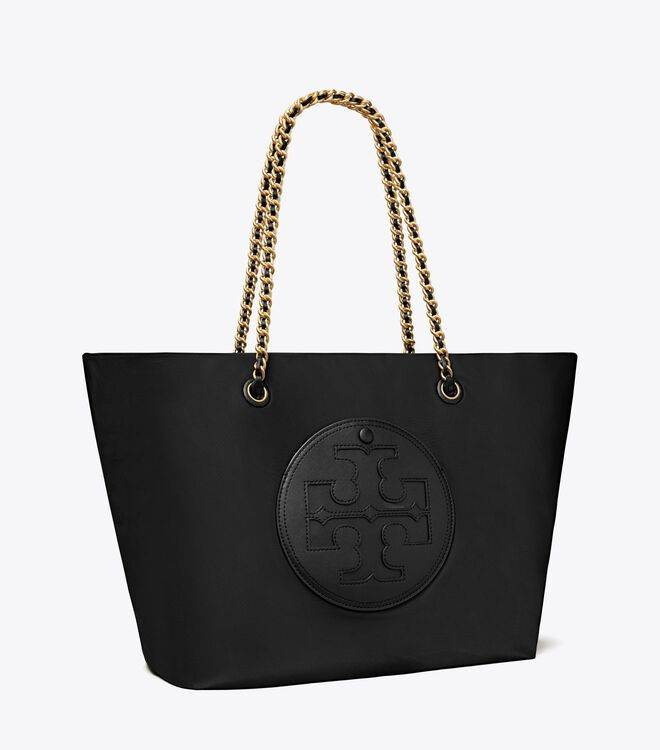 TORY BURCH Ella Chain Tote Bag / TORY TOTE NYLON BAG พร้อมส่ง 4 สี กระเป๋าสะพายทรงโท้ทใบใหญ่ จุของไปเลยแน่นๆ รูปทรงคลาสสิคชวนใช้ โดดเด่นด้วย patch โลโก้ แนะนำรีบสั่งใช้ไปสวยก่อนใครได้เลยน้า