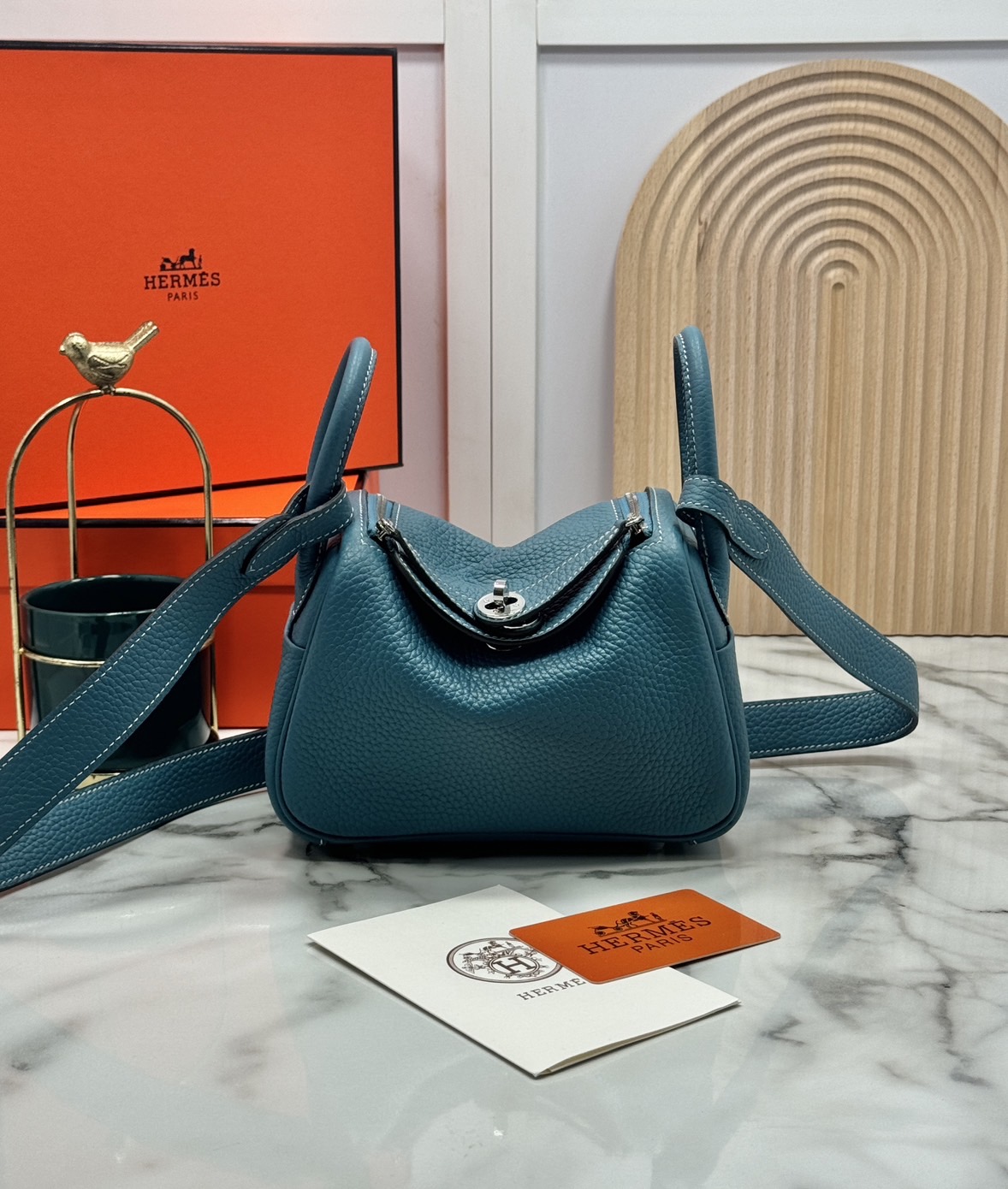 ORI หนังแท้ | HERMES lindy 19cm กระเป๋าสะพาย นิยามความหรูหราระดับมาสเตอร์พีช 🤍 สินค้าเกรดออริจินอล หนังแท้