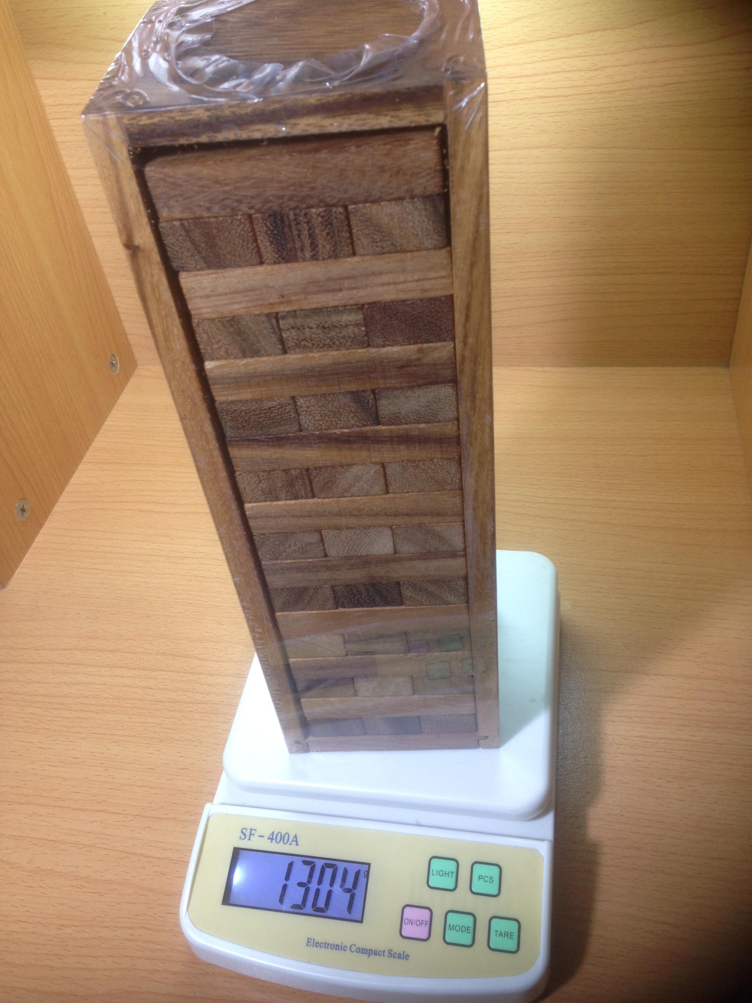 Jenga เจงก้า เกมตึกถล่มแบบไม้ คอนโดไม้ เกมดึงไม้ ไซส์ใหญ่(Size L)