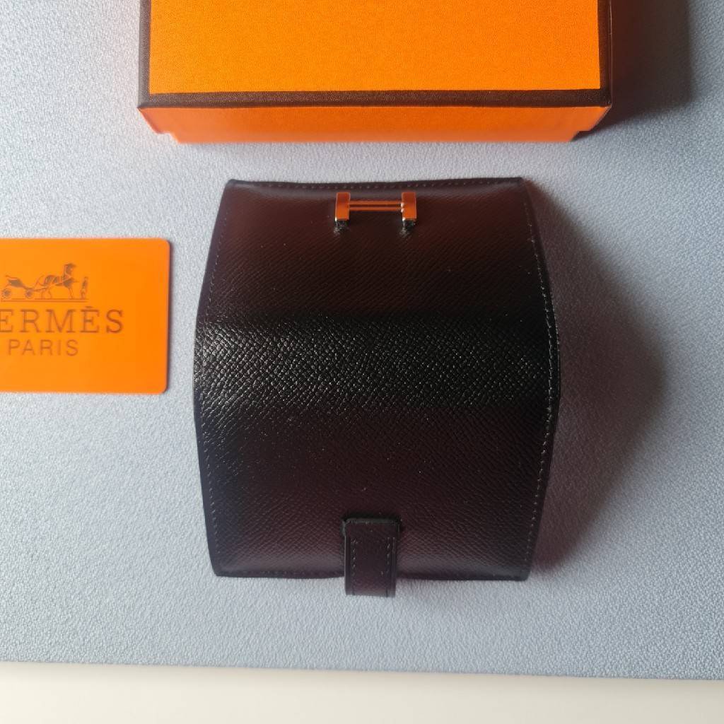 VIP หนังแท้ 】HERMES MINI BEARN WALLET UNISEX
