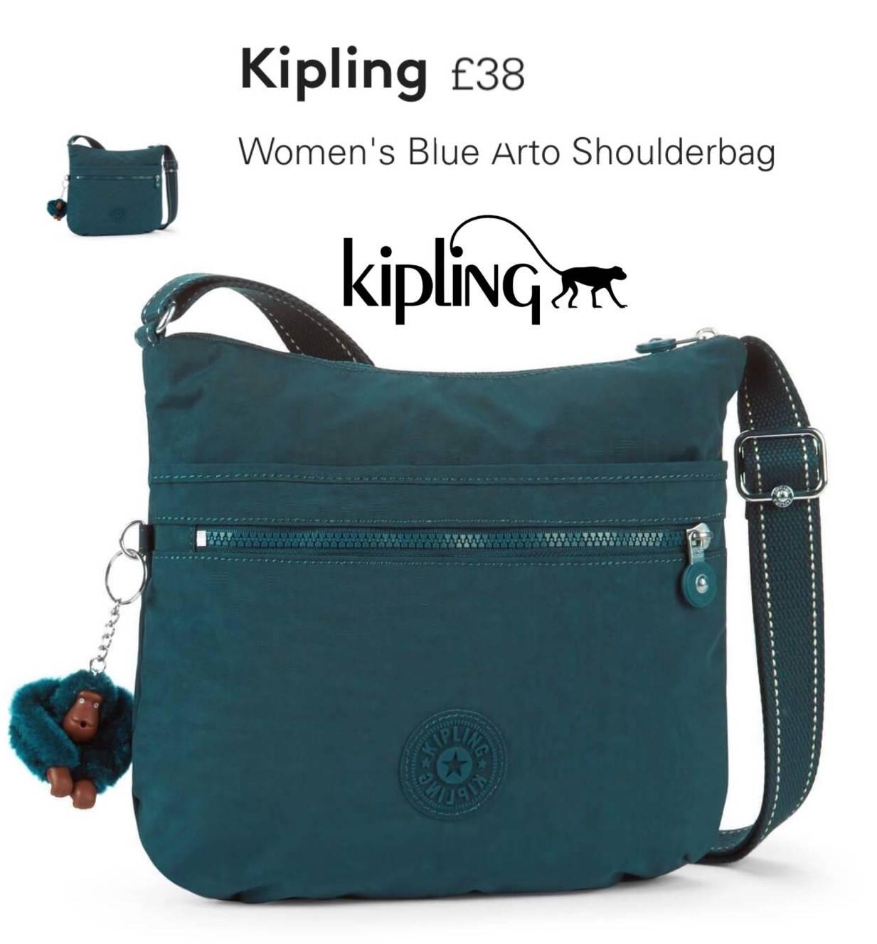 KIPLING ART O SHOULDER BAG กระเป๋าสะพายรุ่นใหม่ล่าสุดวัสดุ Nylon+Polyester 100% เปิดปิดด้วยซิปสะดวกใช้ หัวซิปเเบรนด์ ภายในมีช่องซิป ช่องใส่มือถือและสายคล้องพวงกุญแจ ด้านหน้ามี2ช่องซิป ด้านหลังมี1ช่องซิป พร้อมสายสะพายยาวเลื่อนปรับได้จะสะพายข้างหรือ Crossbo